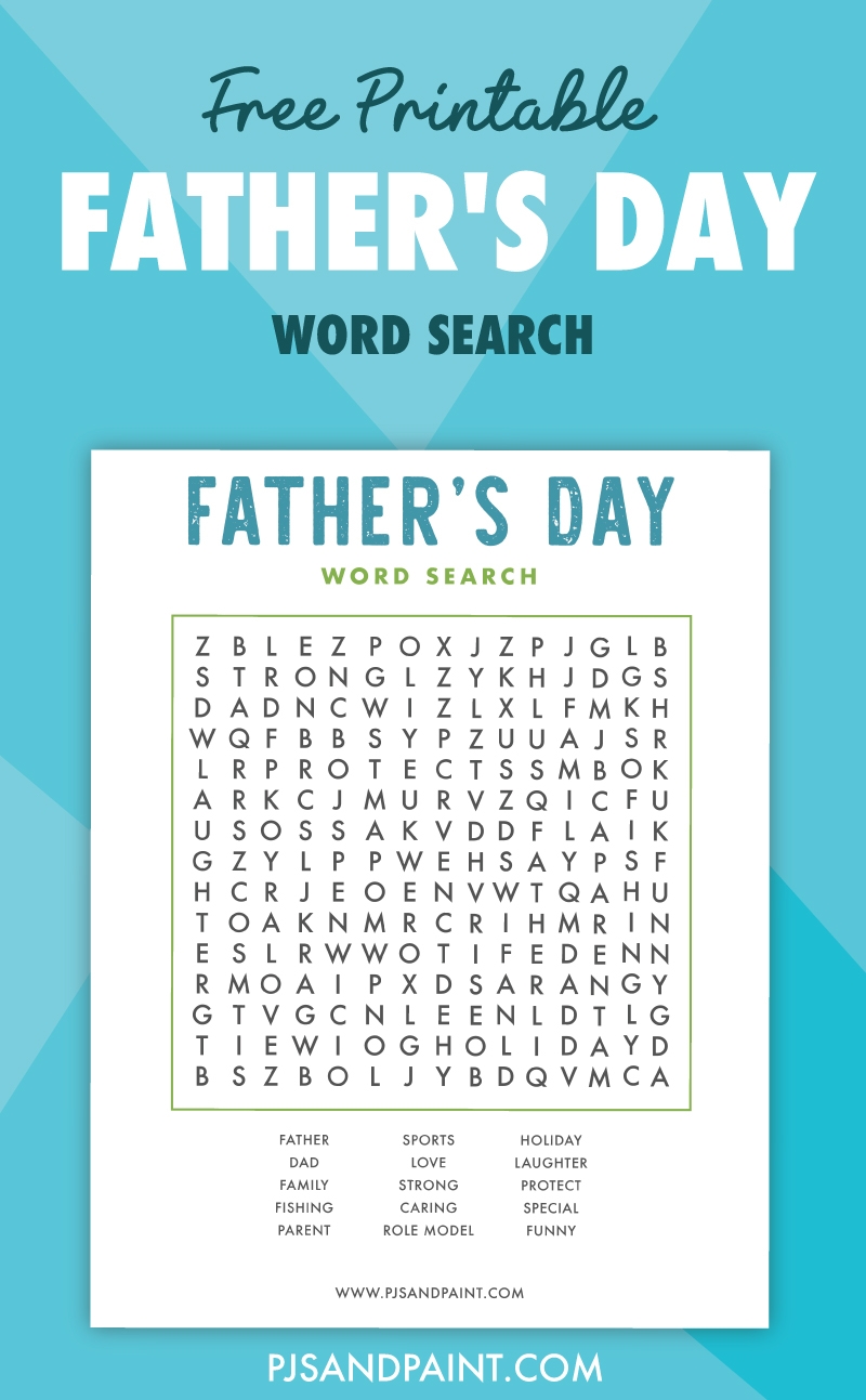 Father's Day Word Search Printable Free Father's Day Word Search Printable Free