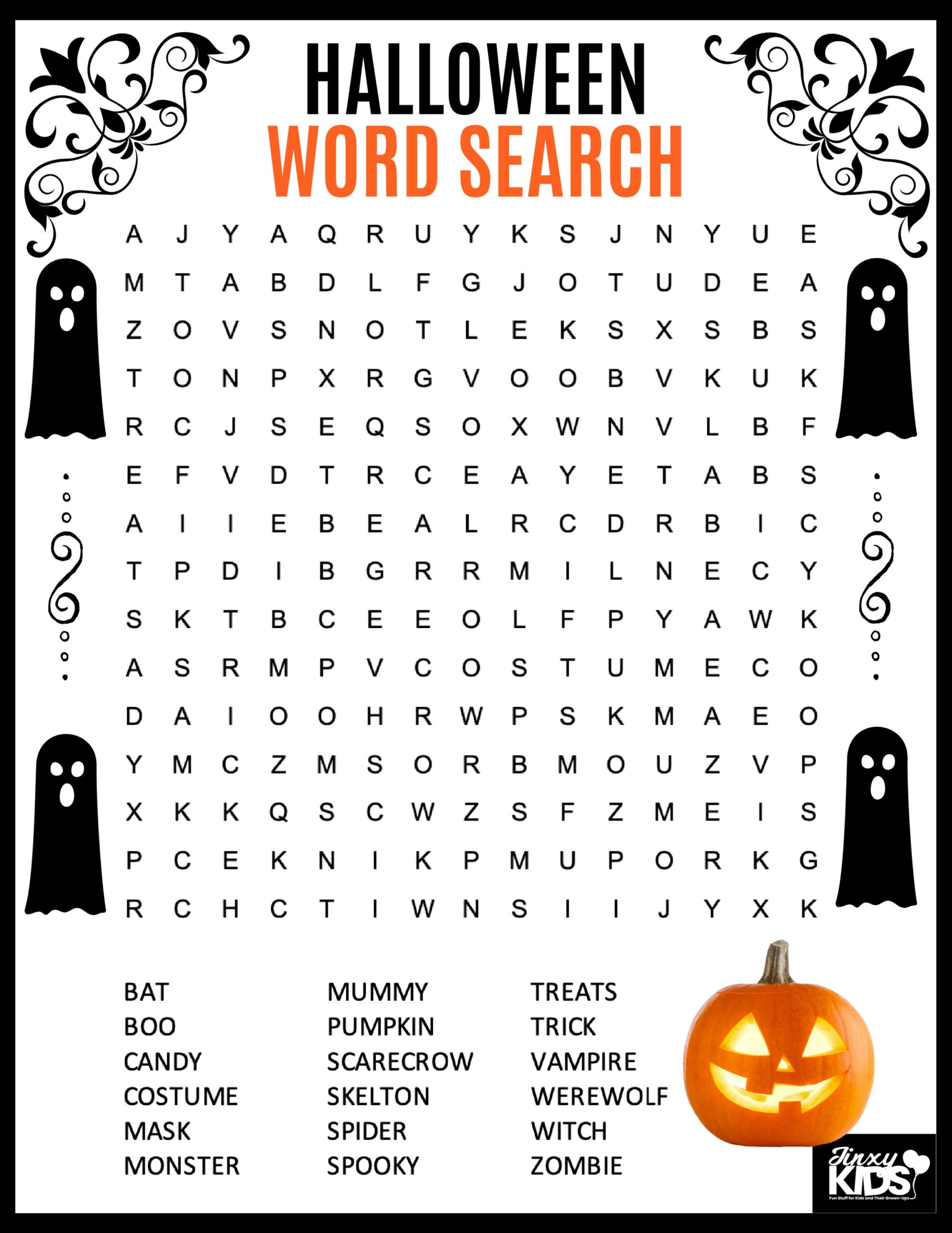 FREE Printable Halloween Word Search Puzzle Jinxy Kids FREE Printable Halloween Word Search Puzzle Jinxy Kids