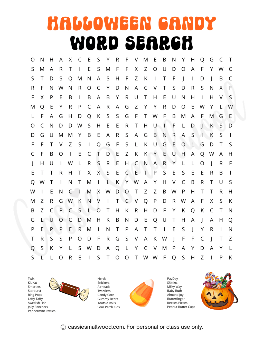 Halloween Word Search Printable Hard