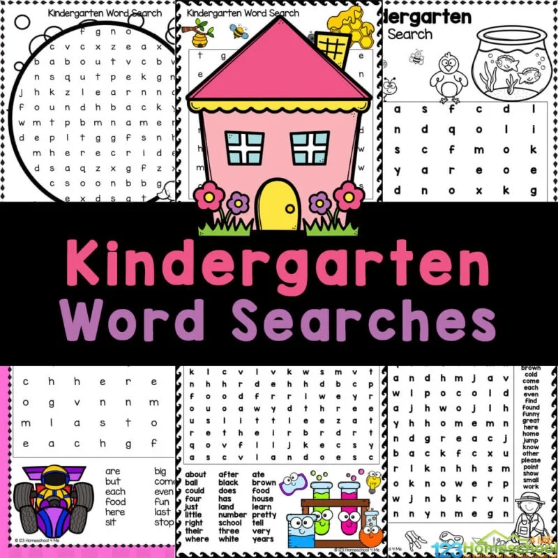 Kindergarten Free Word Search Printables Kindergarten Free Word Search Printables