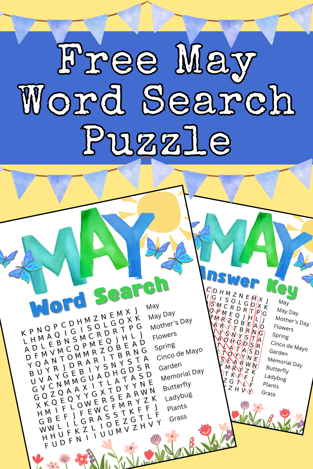 Printable May Word Search Printable May Word Search