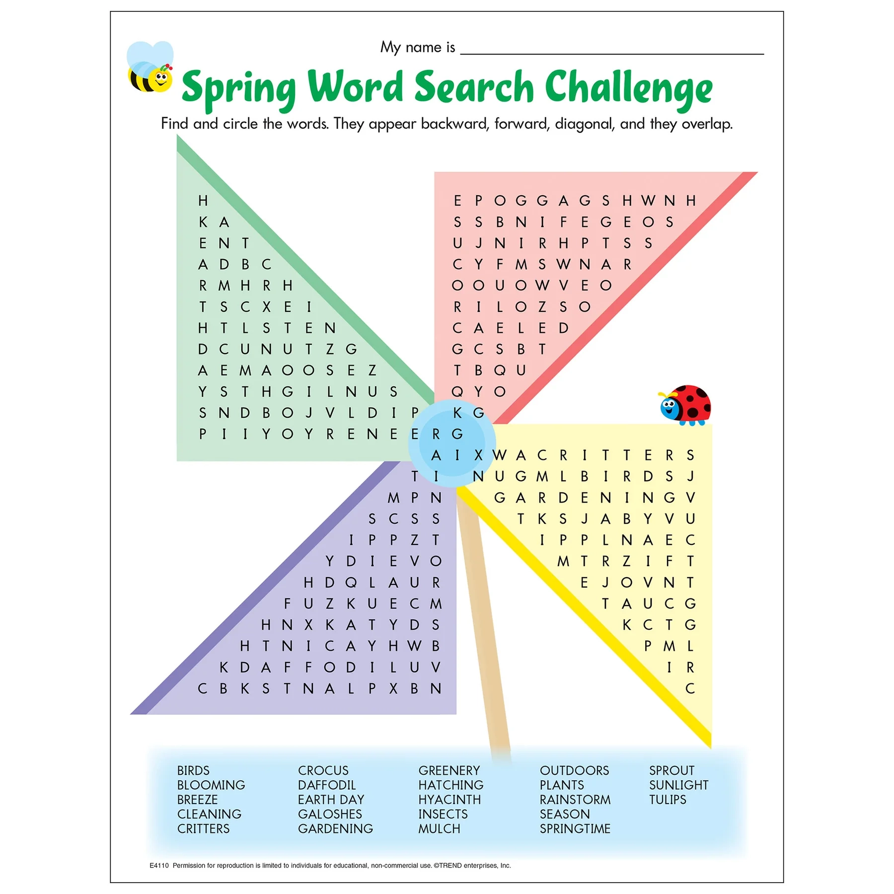 Free Printable Spring Word Search Challenge TREND Enterprises Inc Free Printable Spring Word Search Challenge TREND Enterprises Inc