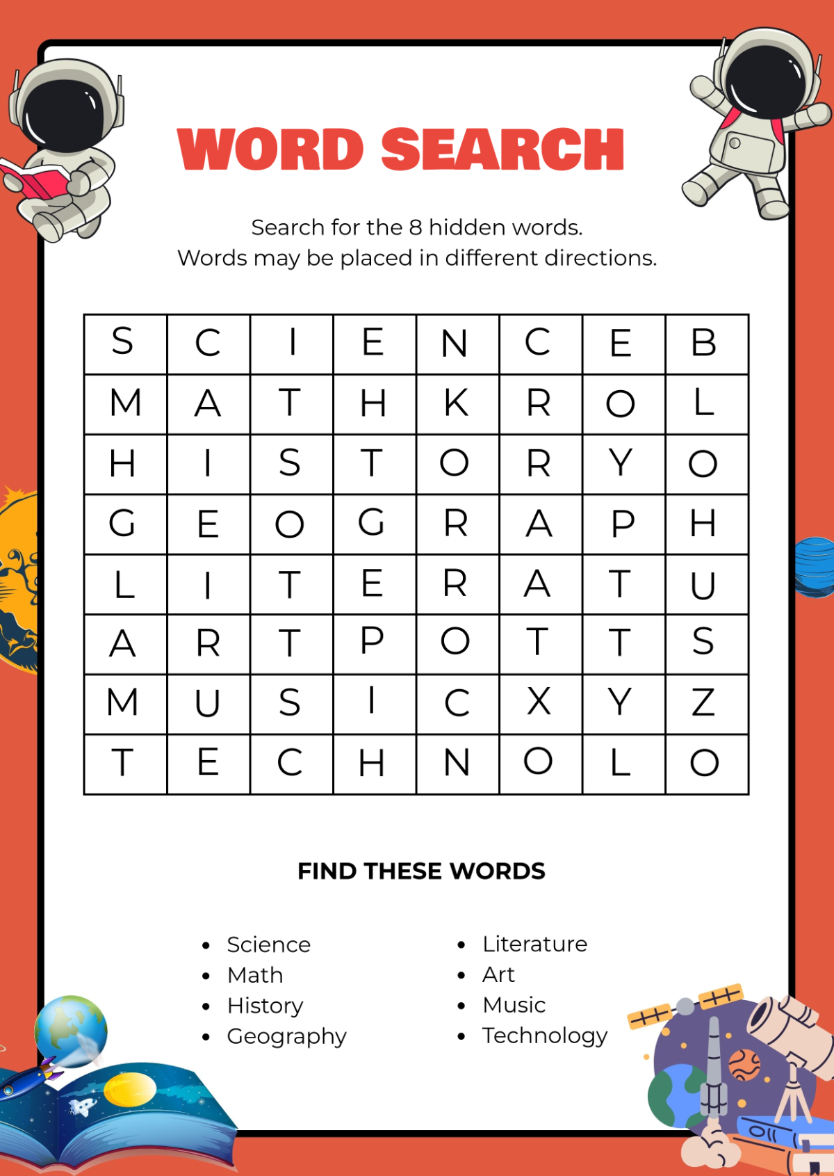 Fillable Word Search Printable Template Fillable Word Search Printable Template
