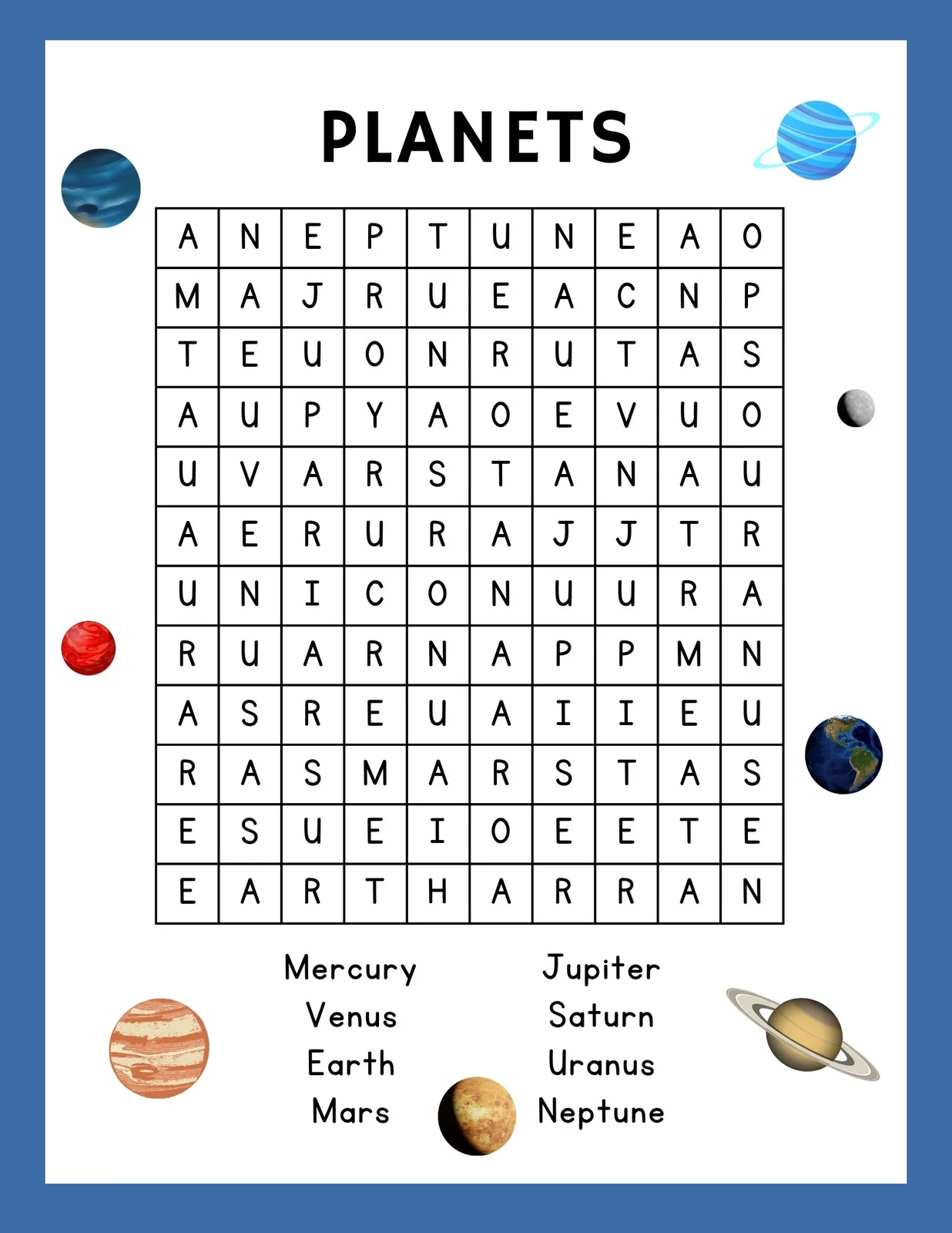 Free Printable Word Search Worksheet Templates Canva