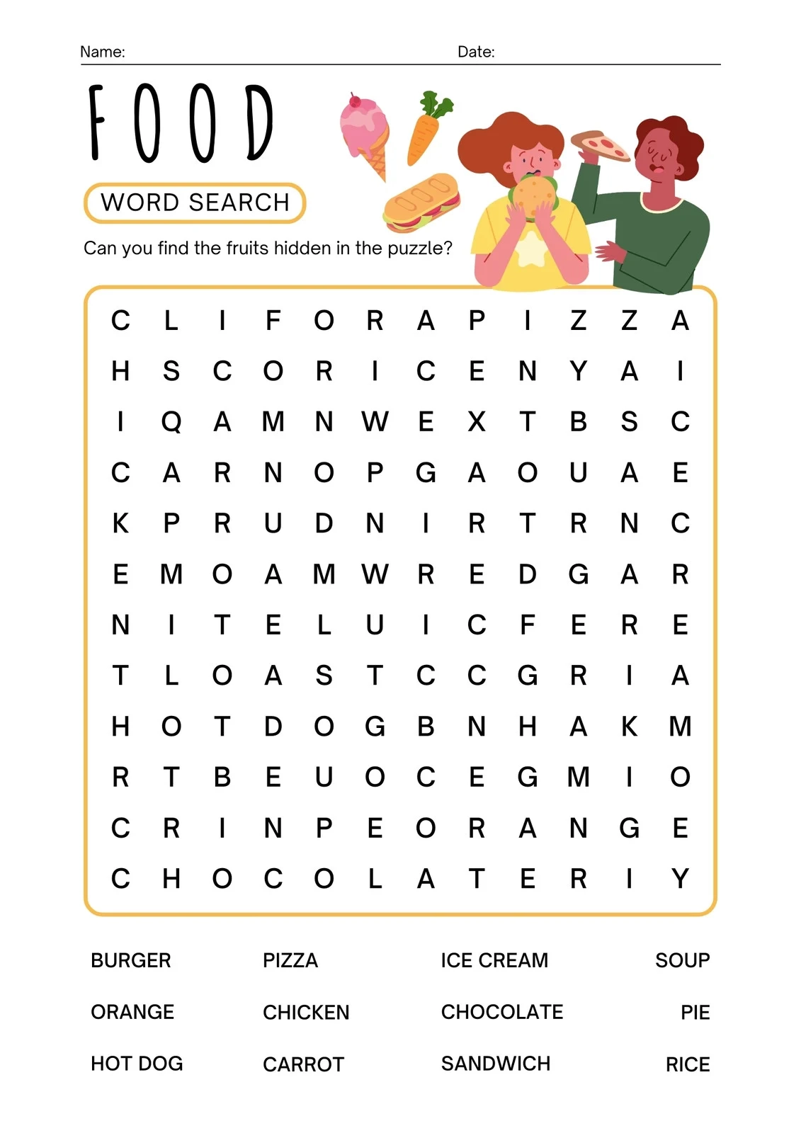 Very Simple Word Search Printable Very Simple Word Search Printable