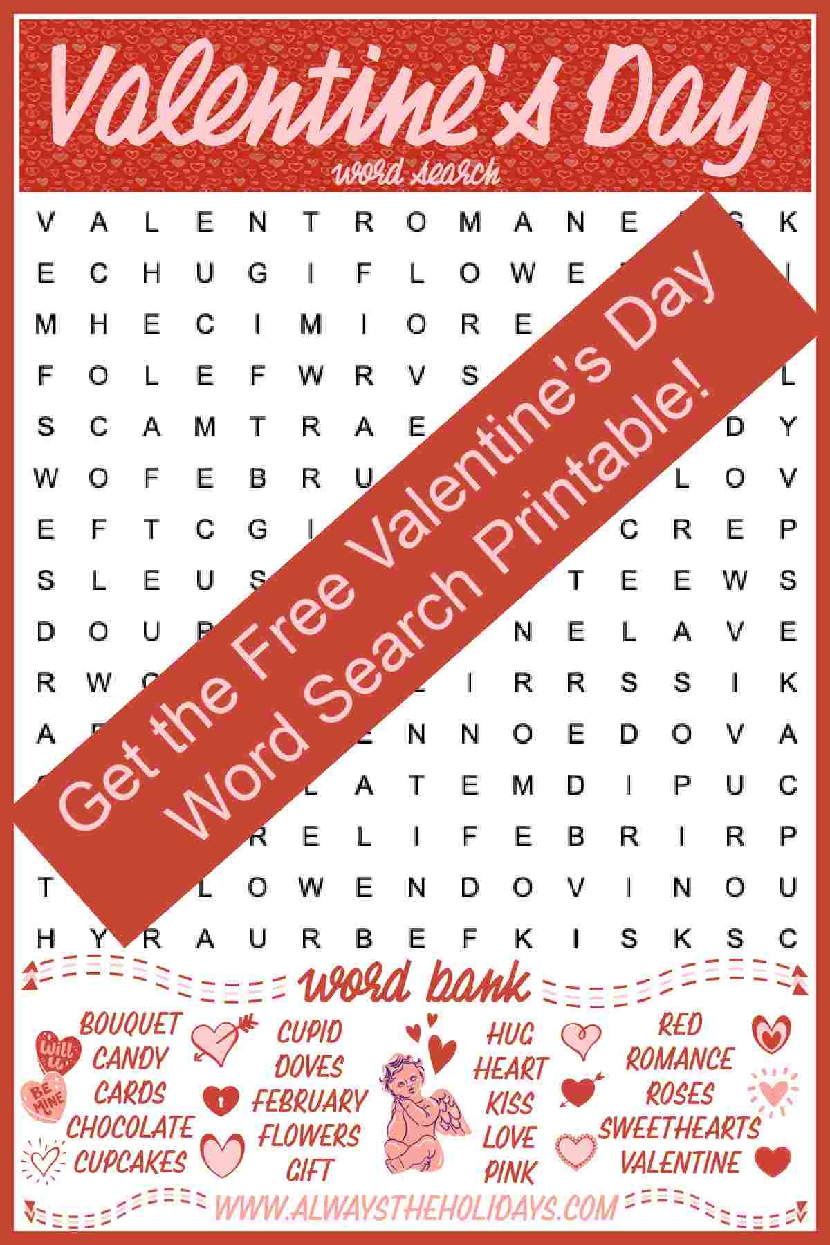 Free Valentine Day Word Search Printables Free Valentine Day Word Search Printables