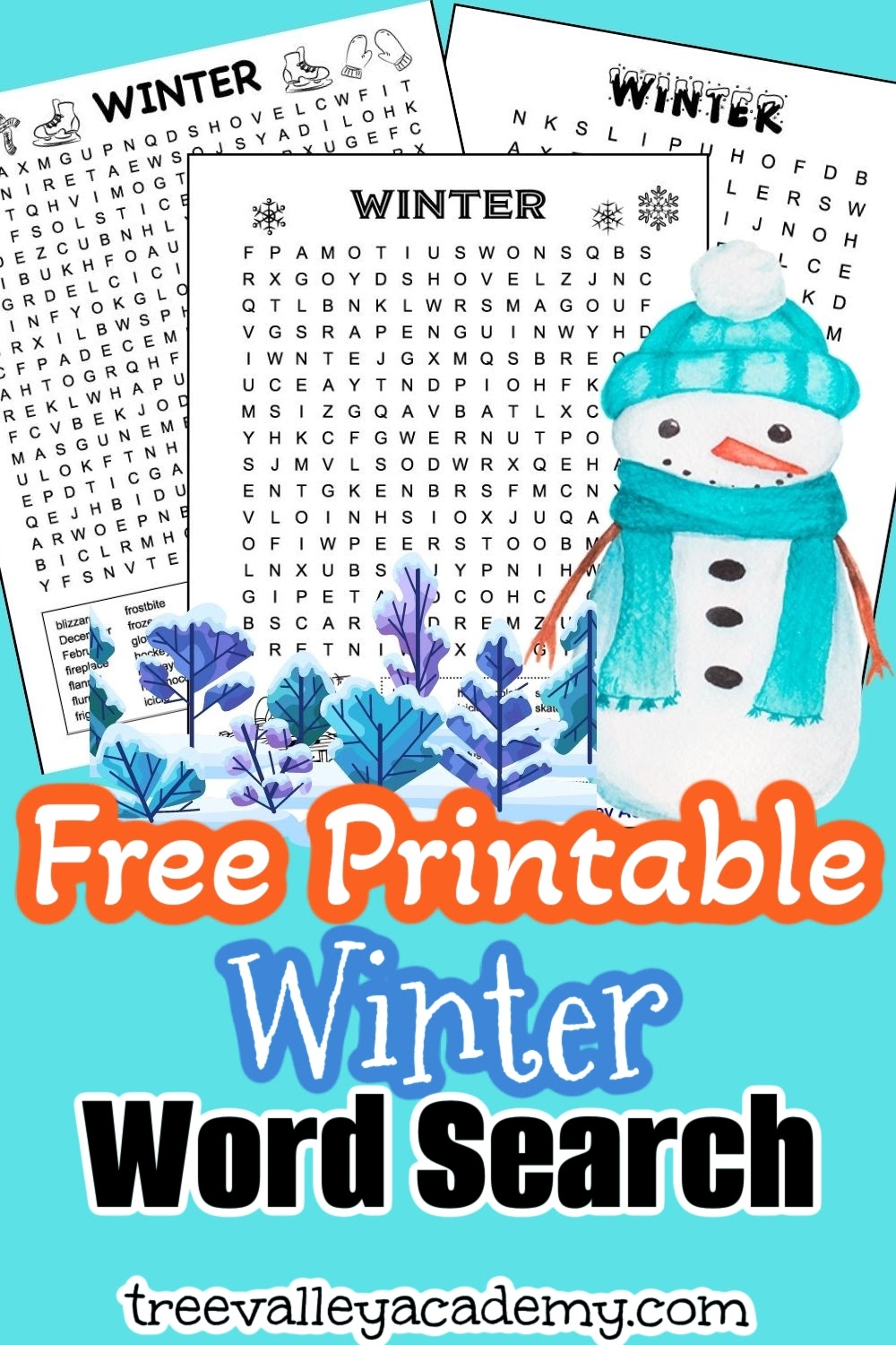 Free Printable Winter Word Search For Kids Free Printable Winter Word Search For Kids