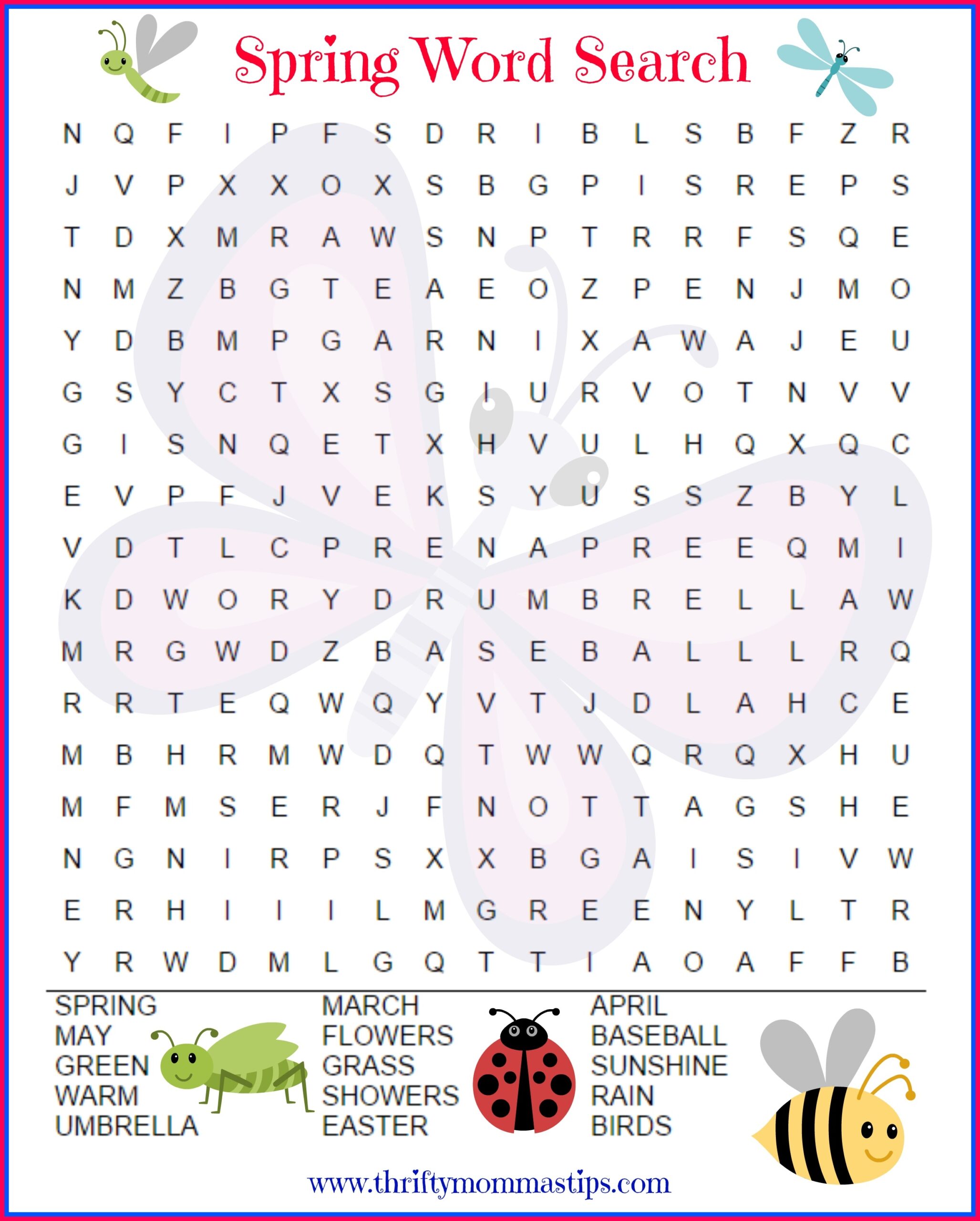 Spring Search And Find Printables Spring Search And Find Printables