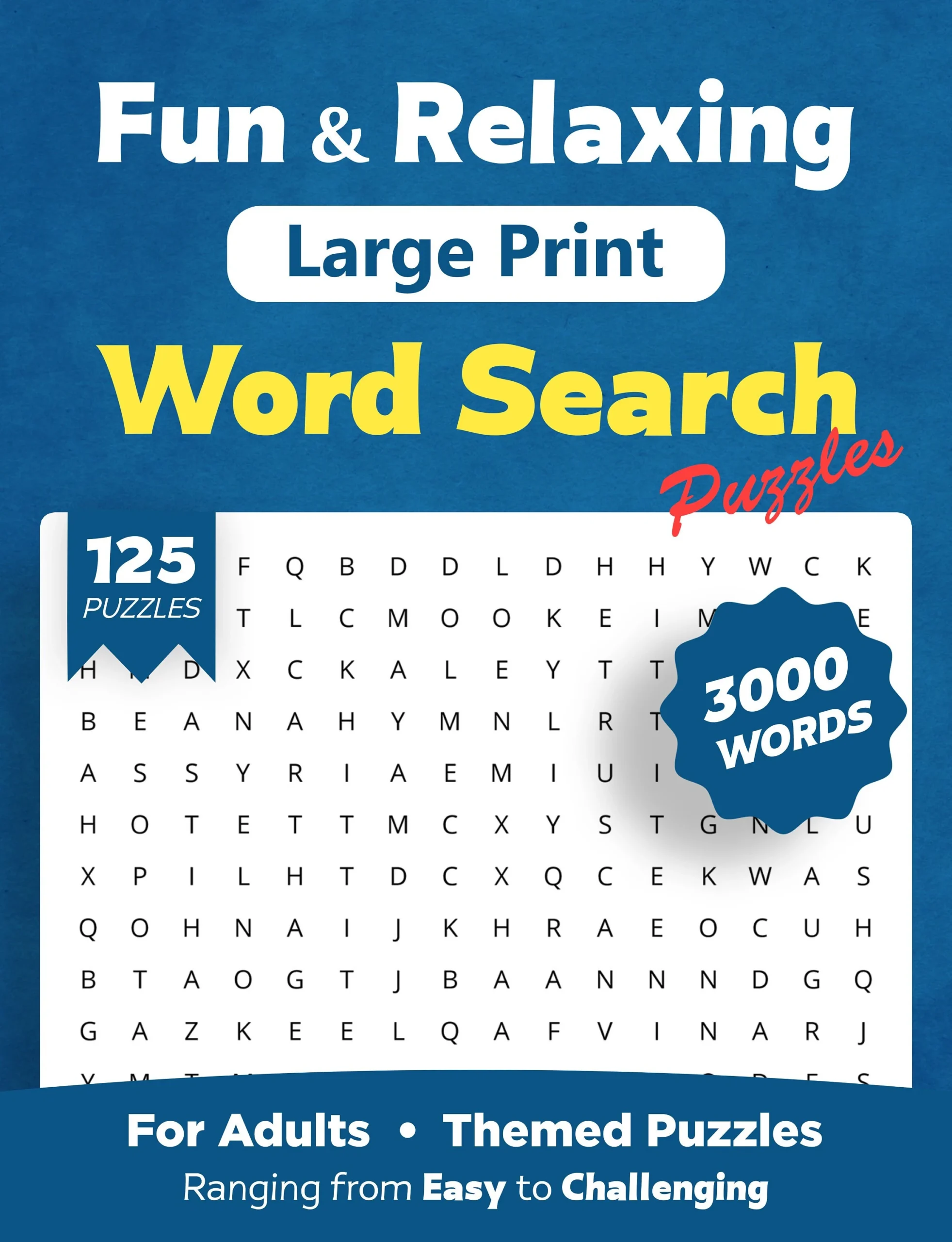 Fun U0026 Relaxing Large Print Word Search Puzzles For Adults And Fun U0026 Relaxing Large Print Word Search Puzzles For Adults And