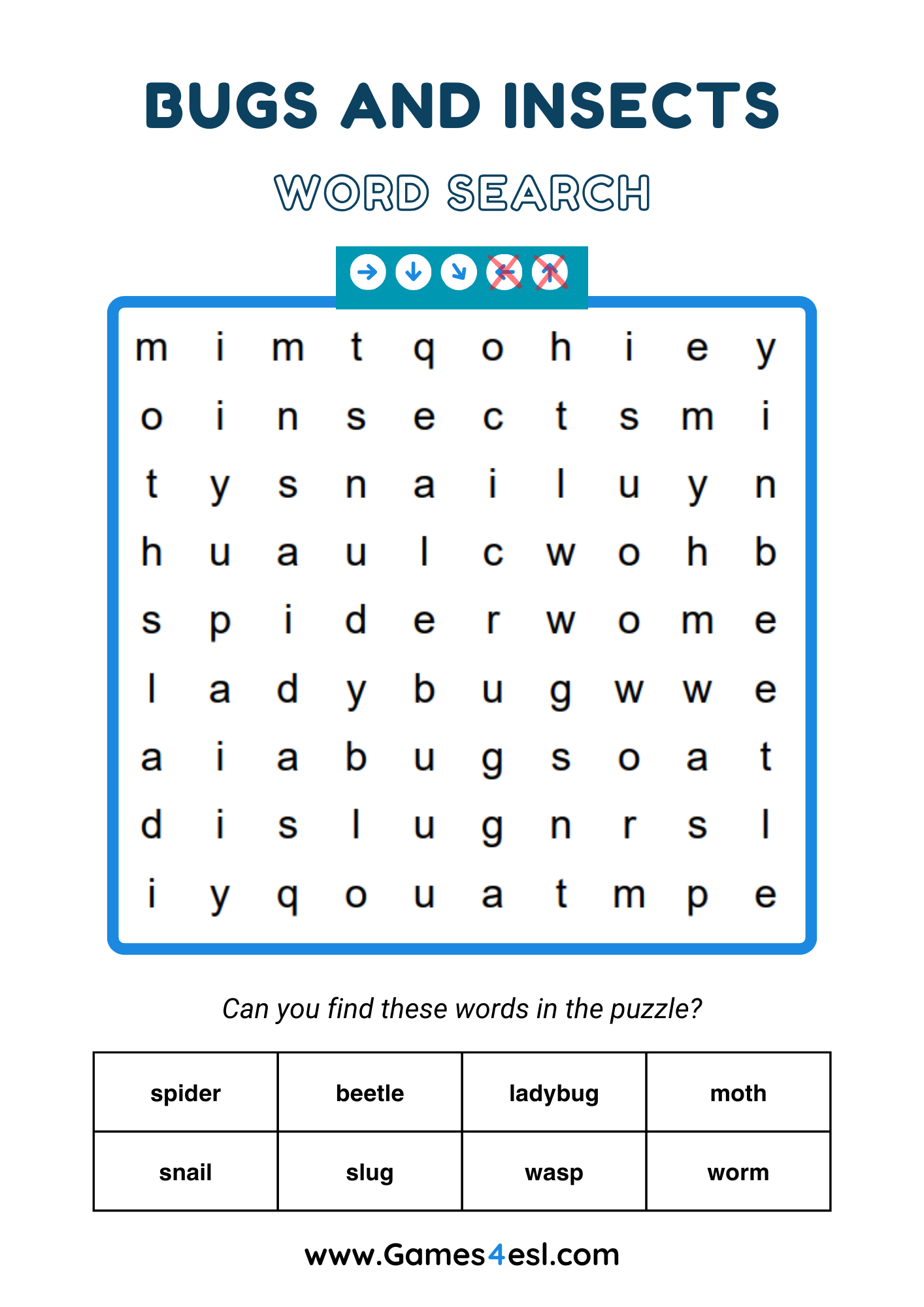 Word Search Printable For Kids 2nd Grade
