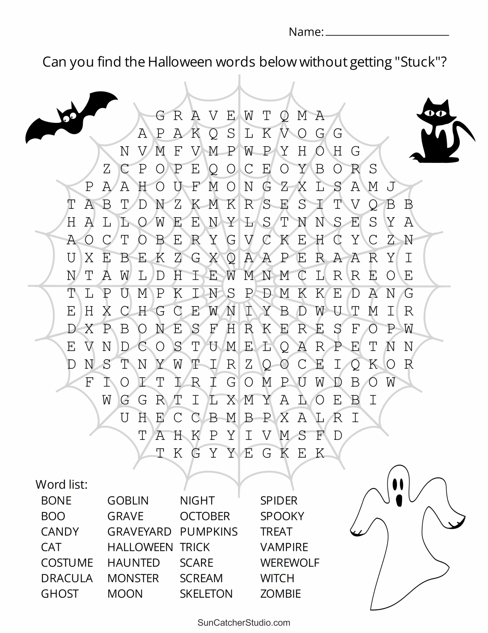 Halloween Word Incredible Search Challenge Halloween Word Incredible Search Challenge