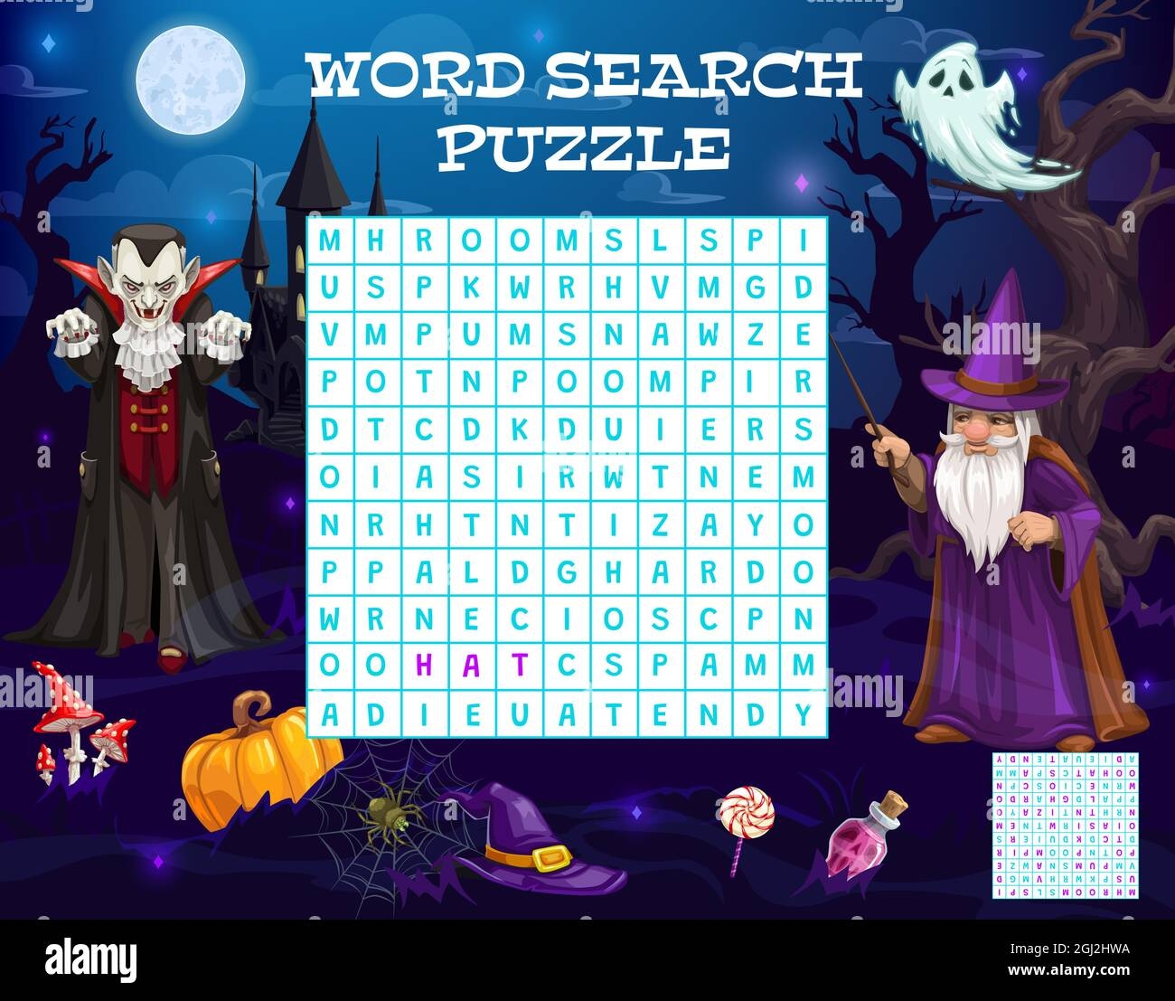 Halloween Word Search Puzzles Printable