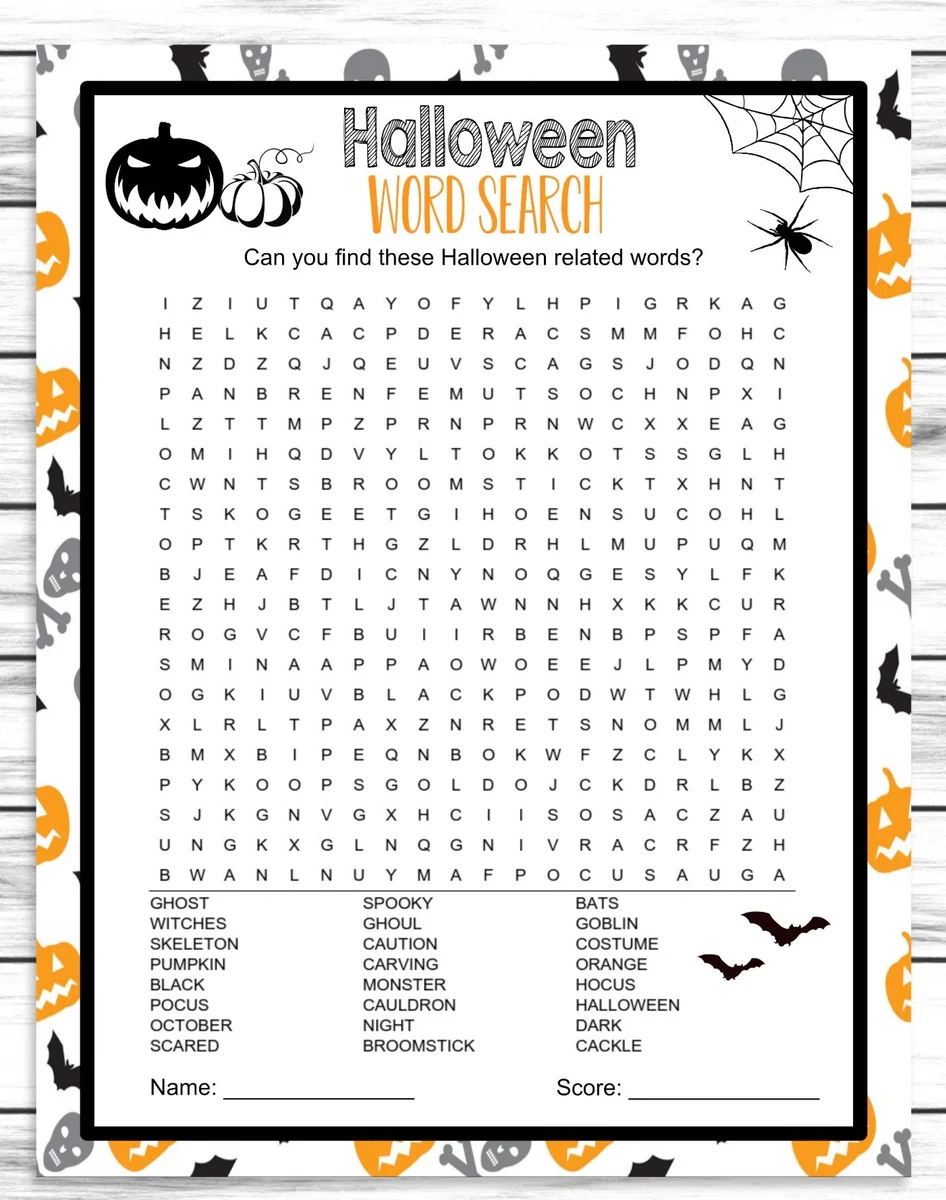 Halloween Word Search Party Game Printable Or Virtual Kids Adults Act Enjoymyprintables Halloween Word Search Party Game Printable Or Virtual Kids Adults Act Enjoymyprintables
