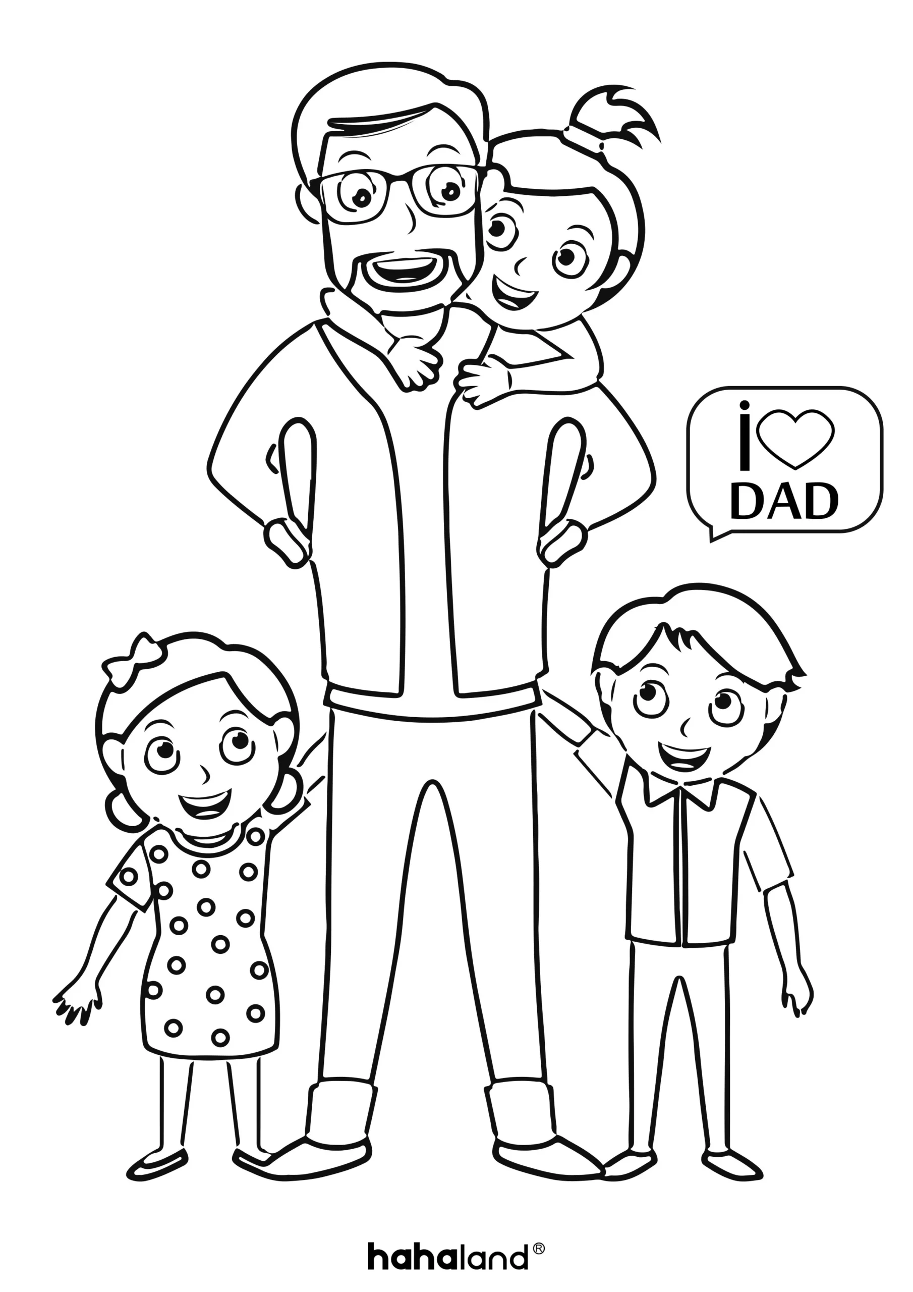Father's Day Kids Printable Father's Day Kids Printable