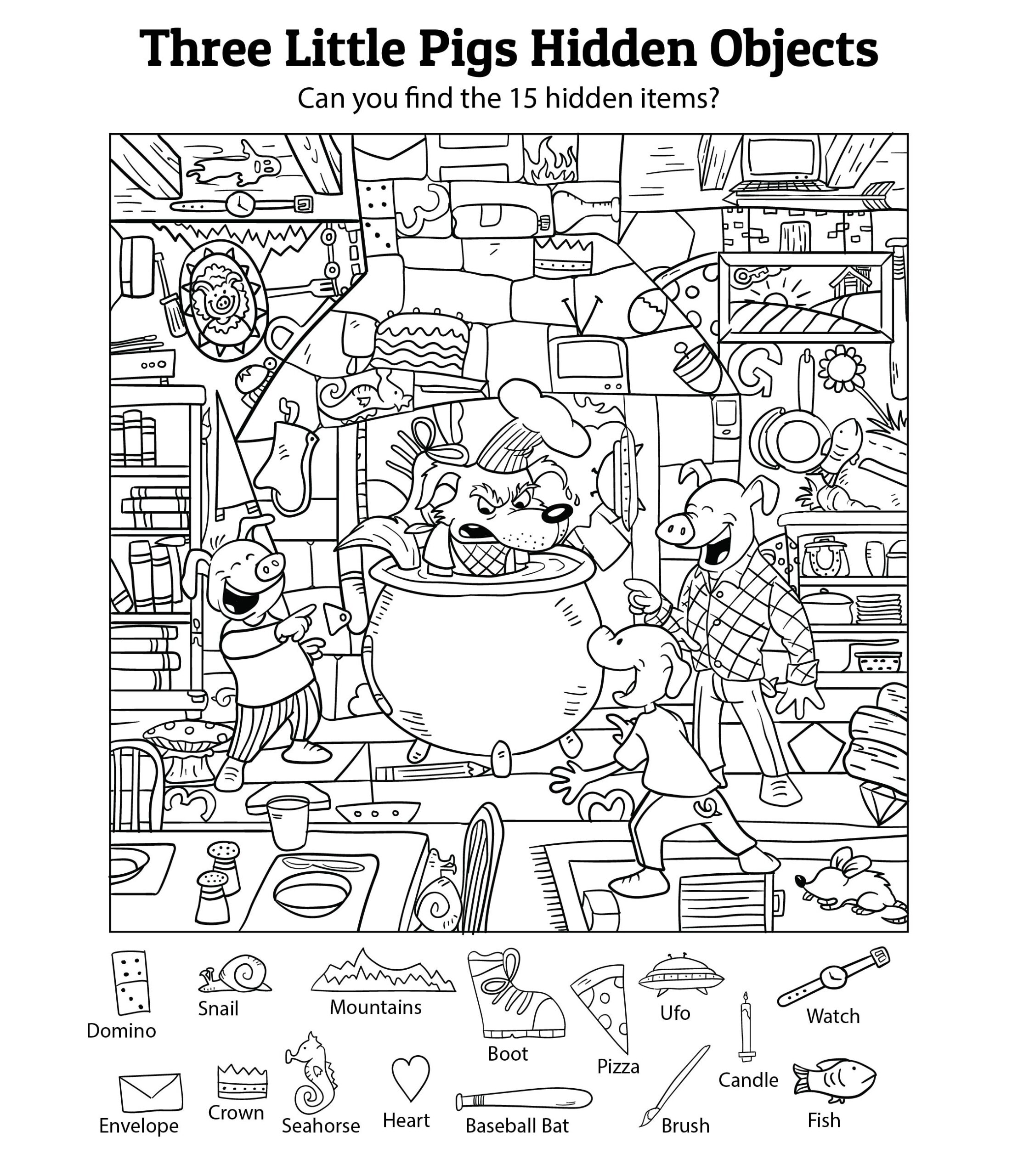 Hidden Object 20 Free PDF Printables Printablee Worksheets Library