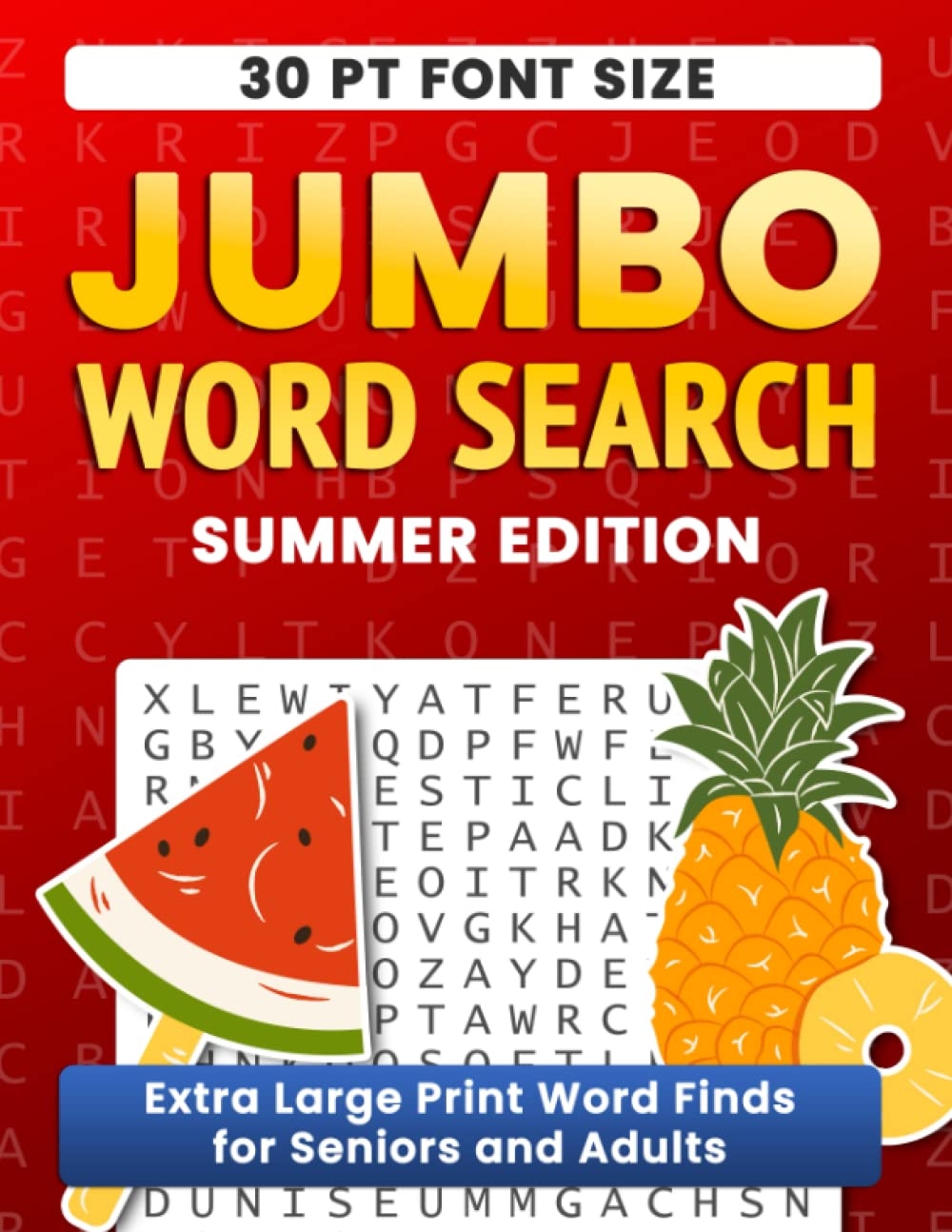 Jumbo Word Search Puzzle Book Summer Extra Large Print Word Finds For Seniors And Adults With 30 Pt Big Font Jumbo Word Search Books For Every Season In Extra Large Print SmartBooks Jumbo Word Search Puzzle Book Summer Extra Large Print Word Finds For Seniors And Adults With 30 Pt Big Font Jumbo Word Search Books For Every Season In Extra Large Print SmartBooks