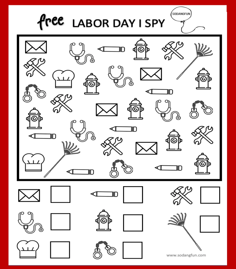 Labor Day Printable Activities For Kids So Dang Fun Labor Day Printable Activities For Kids So Dang Fun