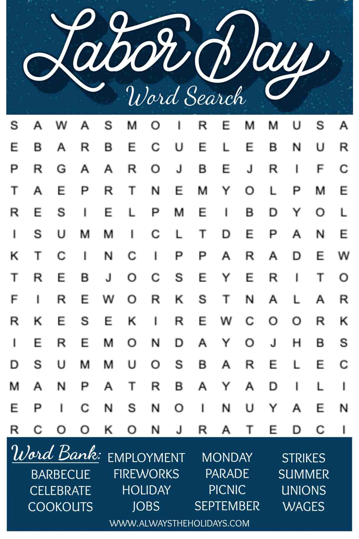 Large Free Printable Word Search Large Free Printable Word Search