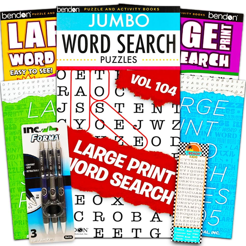 Large Print Word Search Books For Adults Super Set 6 Jumbo Word Large Print Word Search Books For Adults Super Set 6 Jumbo Word