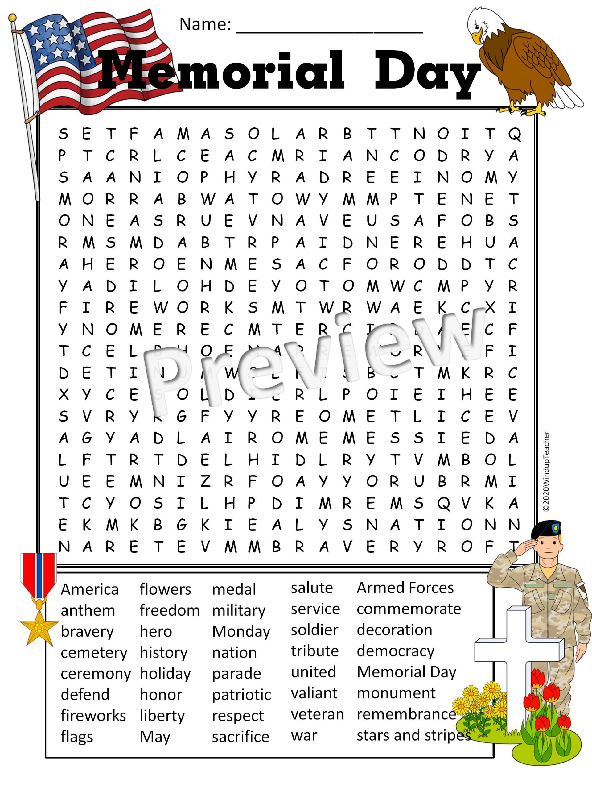 Memorial Day Word Search Activity Printable Hard For Grades 5 To Adult Made By Teachers Memorial Day Word Search Activity Printable Hard For Grades 5 To Adult Made By Teachers