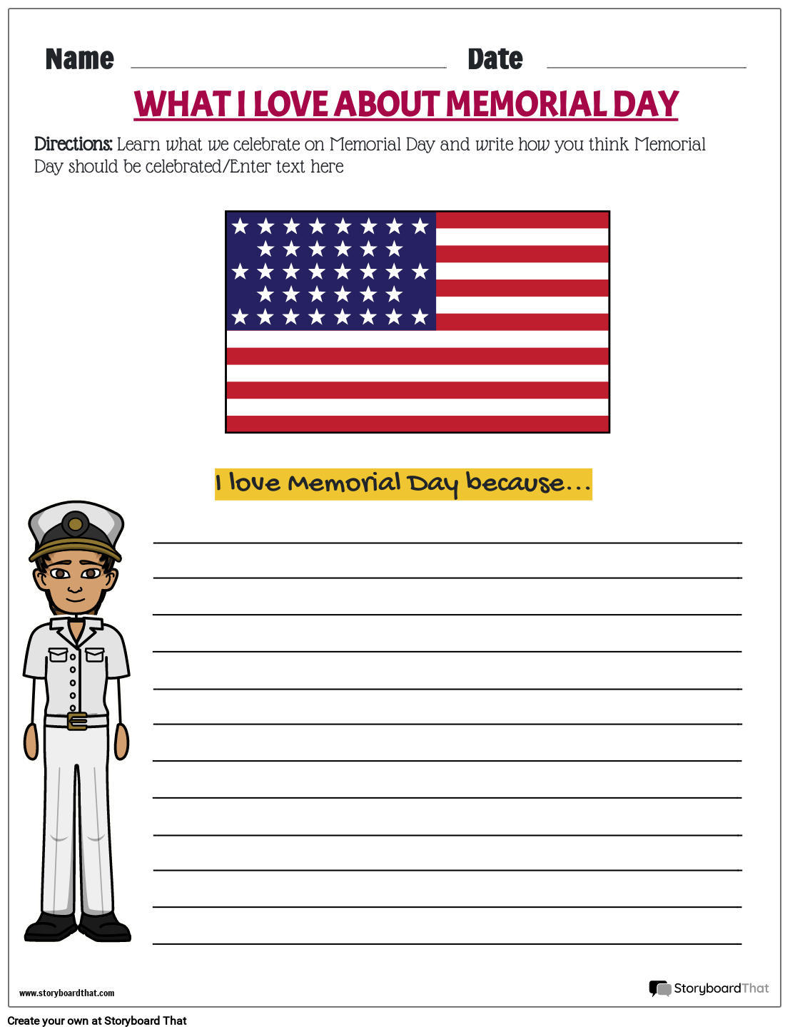 Memorial Day Worksheets For Preschool Kindergarten 2025