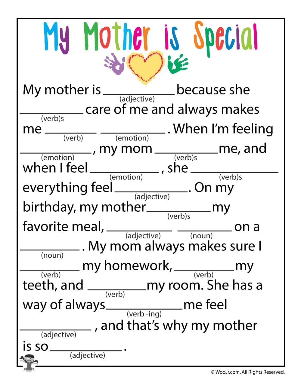 Printable Mother's Day Worksheets Printable Mother's Day Worksheets