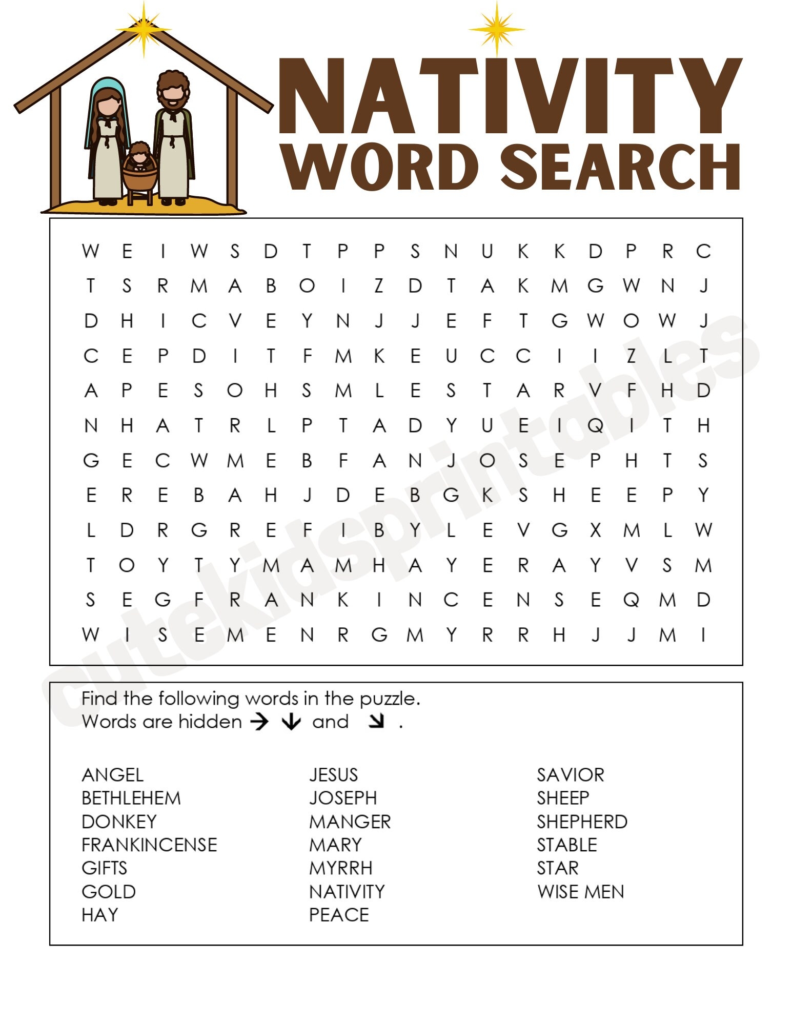Nativity Christmas Word Search Printable For Classroom Home Or Homeschool Use Christmas Word Puzzle Etsy Nativity Christmas Word Search Printable For Classroom Home Or Homeschool Use Christmas Word Puzzle Etsy