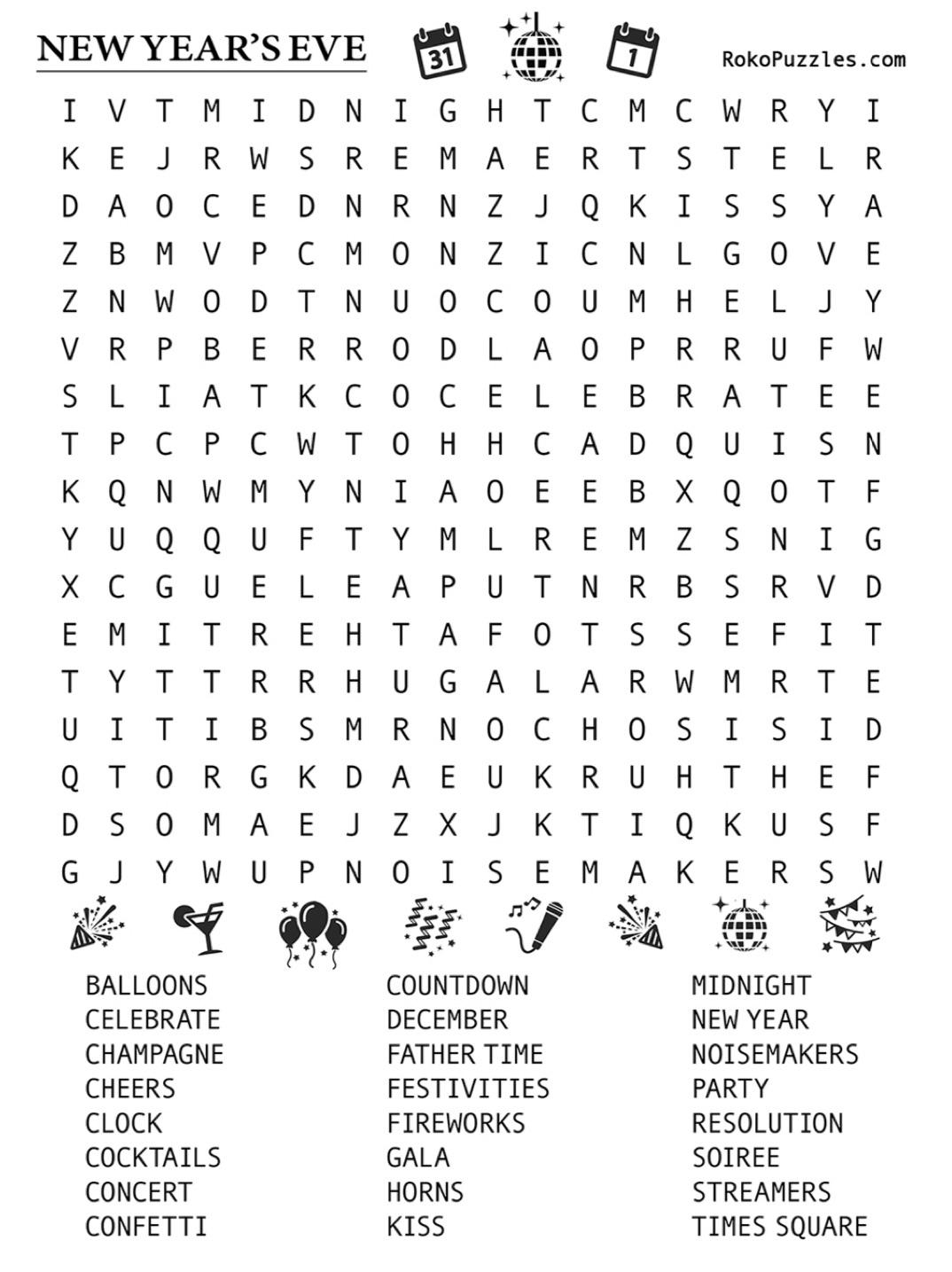 Word Search Printable Pdf