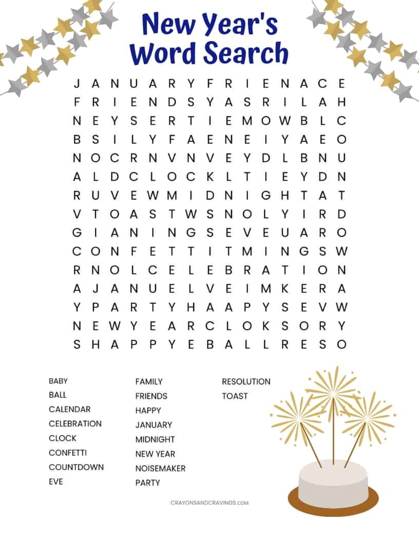 New Years Word Search Free Printable Worksheets Library New Years Word Search Free Printable Worksheets Library