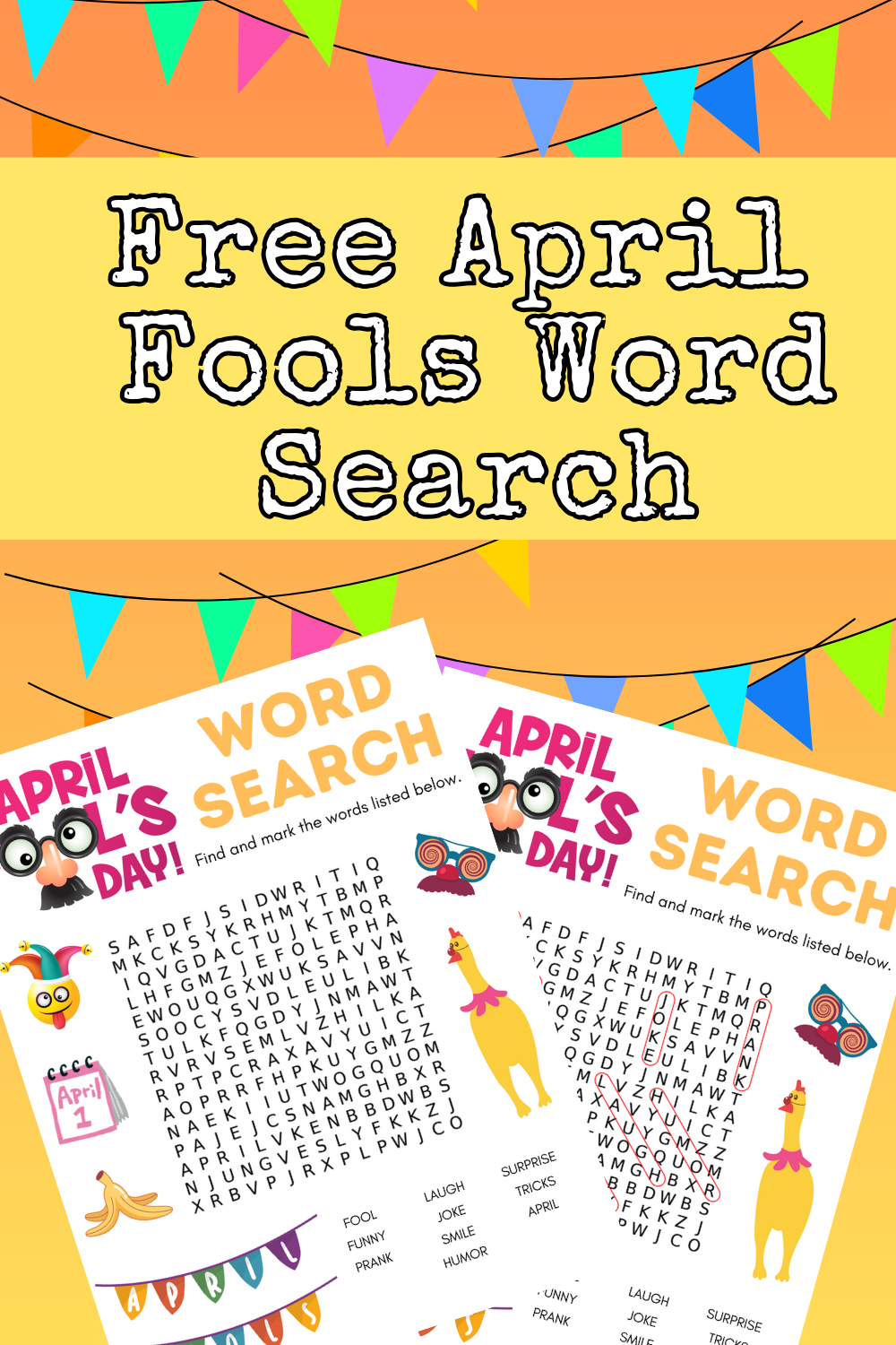 No Jokes Free Printable April Fools Word Search No Jokes Free Printable April Fools Word Search