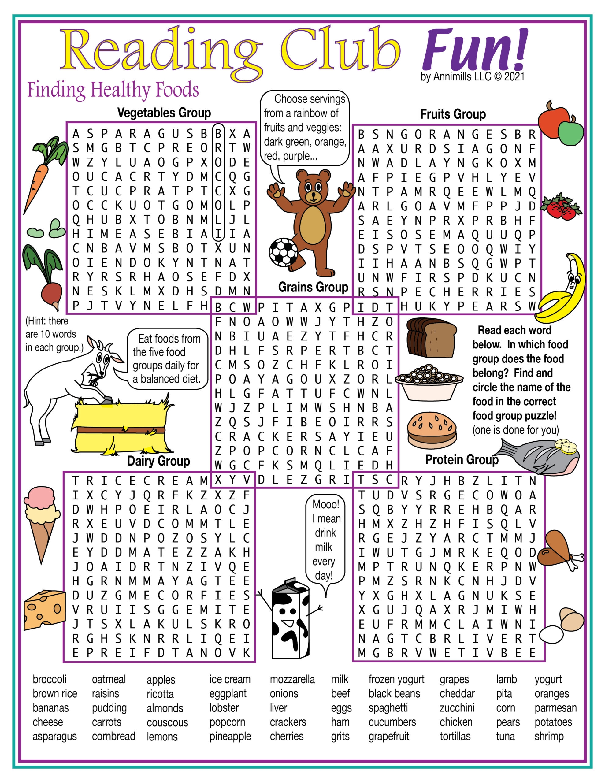 Nutrition And Food Groups Word Search Printable Made By Teachers Nutrition And Food Groups Word Search Printable Made By Teachers