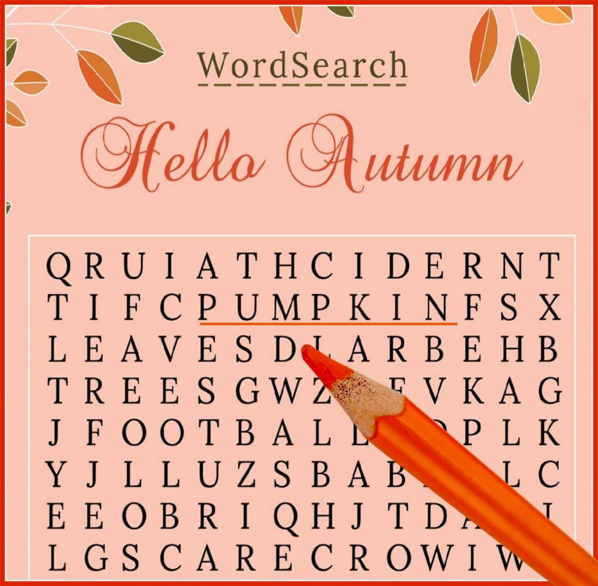 October Word Search Printable National Days Word Find Puzzle October Word Search Printable National Days Word Find Puzzle