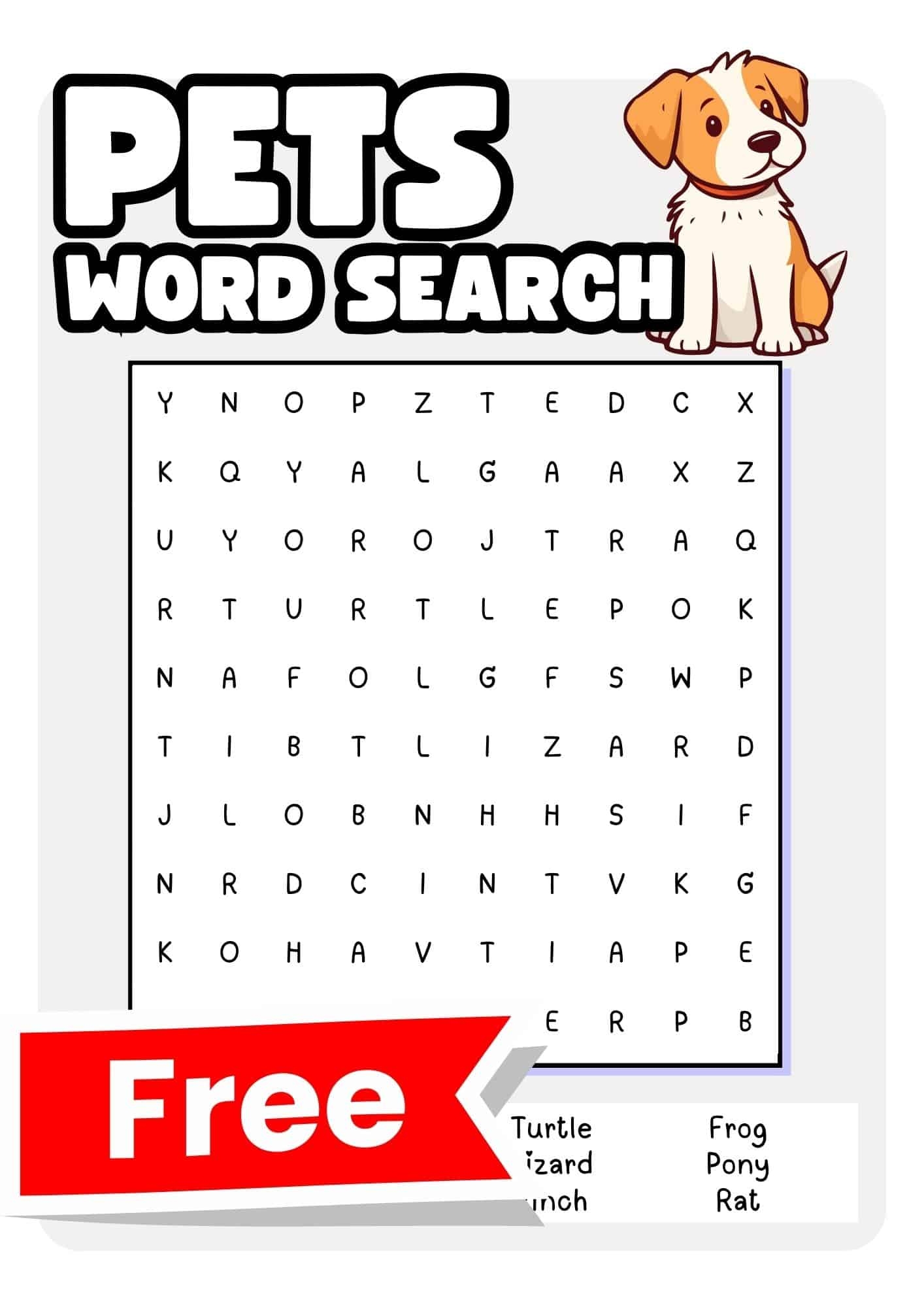 Free Printable Word Search Animals Free Printable Word Search Animals