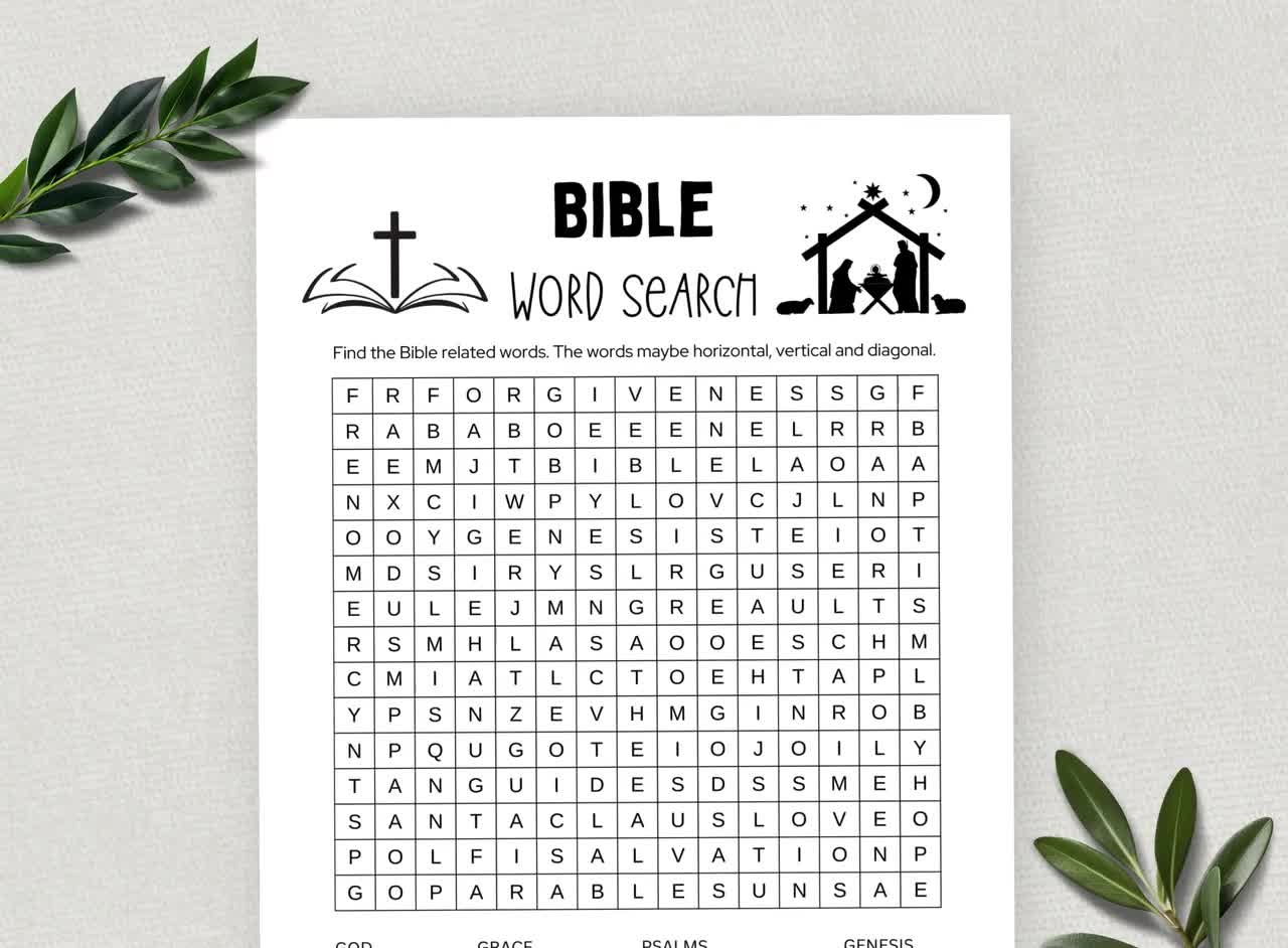 Printable Bible Word Search Word Search Game Fun Christian Youth Group Game Sunday School Church Study Activity For Kids And Adults Etsy Israel Printable Bible Word Search Word Search Game Fun Christian Youth Group Game Sunday School Church Study Activity For Kids And Adults Etsy Israel
