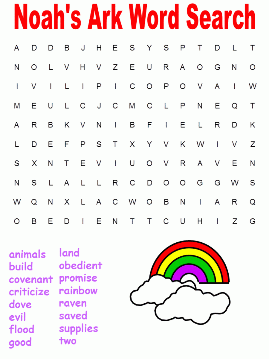 Printable Bible Word Searches From Genesis HubPages Printable Bible Word Searches From Genesis HubPages