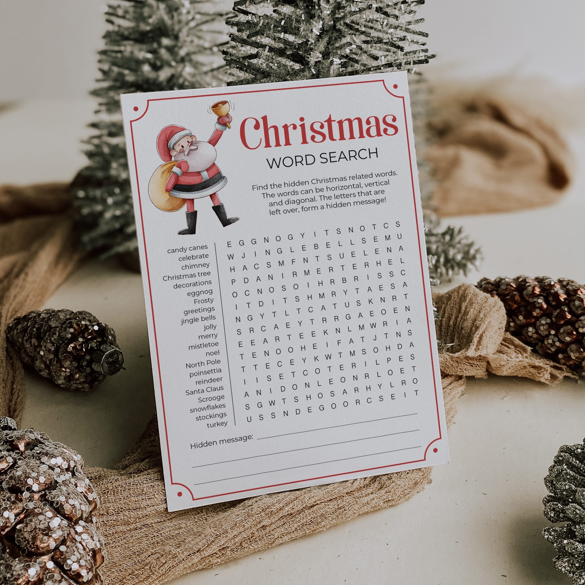 Printable Christmas Party Activity Word Search With Answer Key LittleSizzle Printable Christmas Party Activity Word Search With Answer Key LittleSizzle