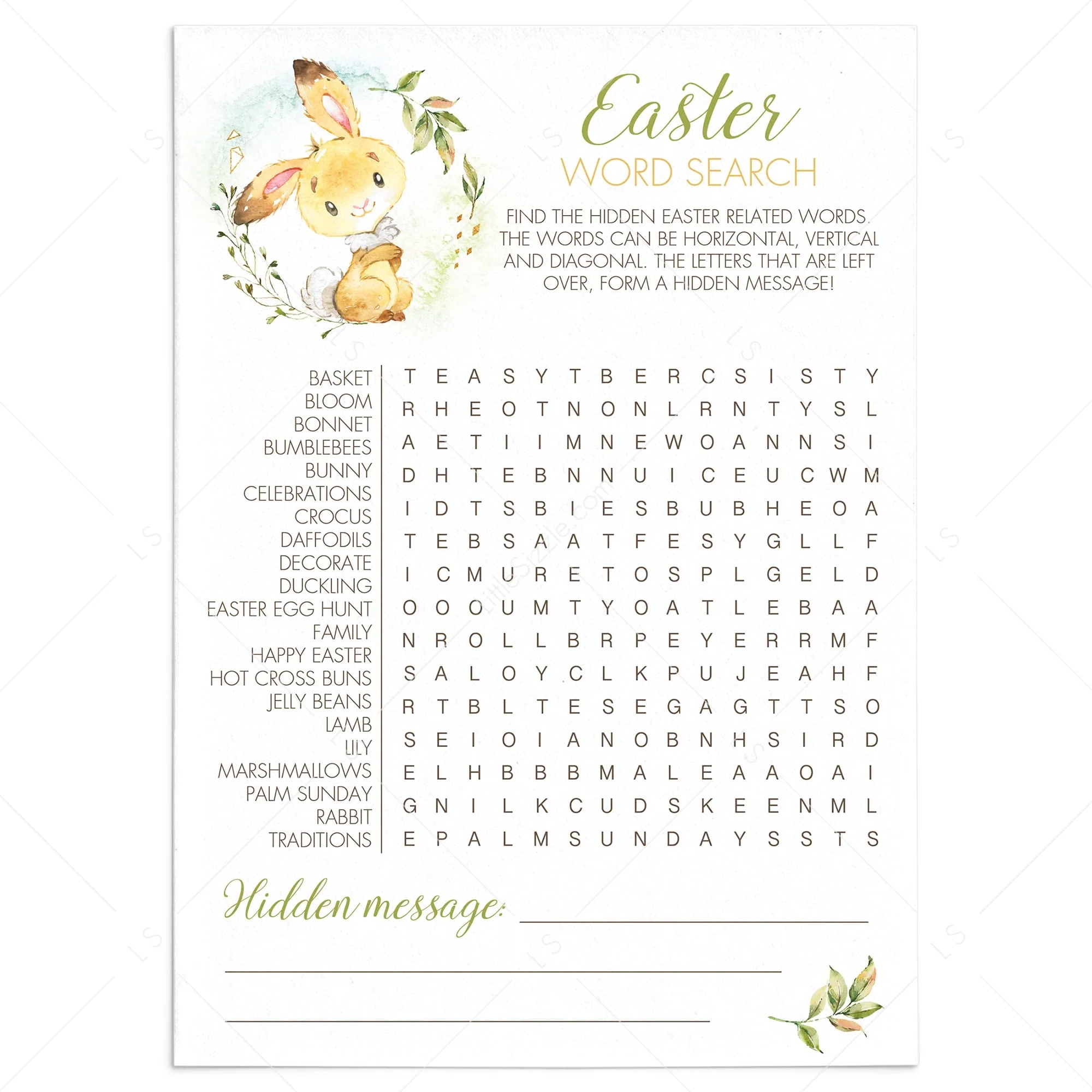 Printable Easter Word Searches For Adults Printable Easter Word Searches For Adults