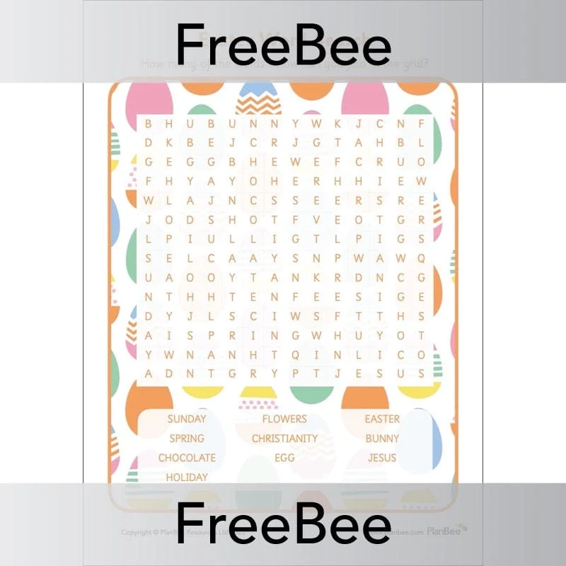 Printable Easter Word Search KS2 Free PlanBee Resource Printable Easter Word Search KS2 Free PlanBee Resource
