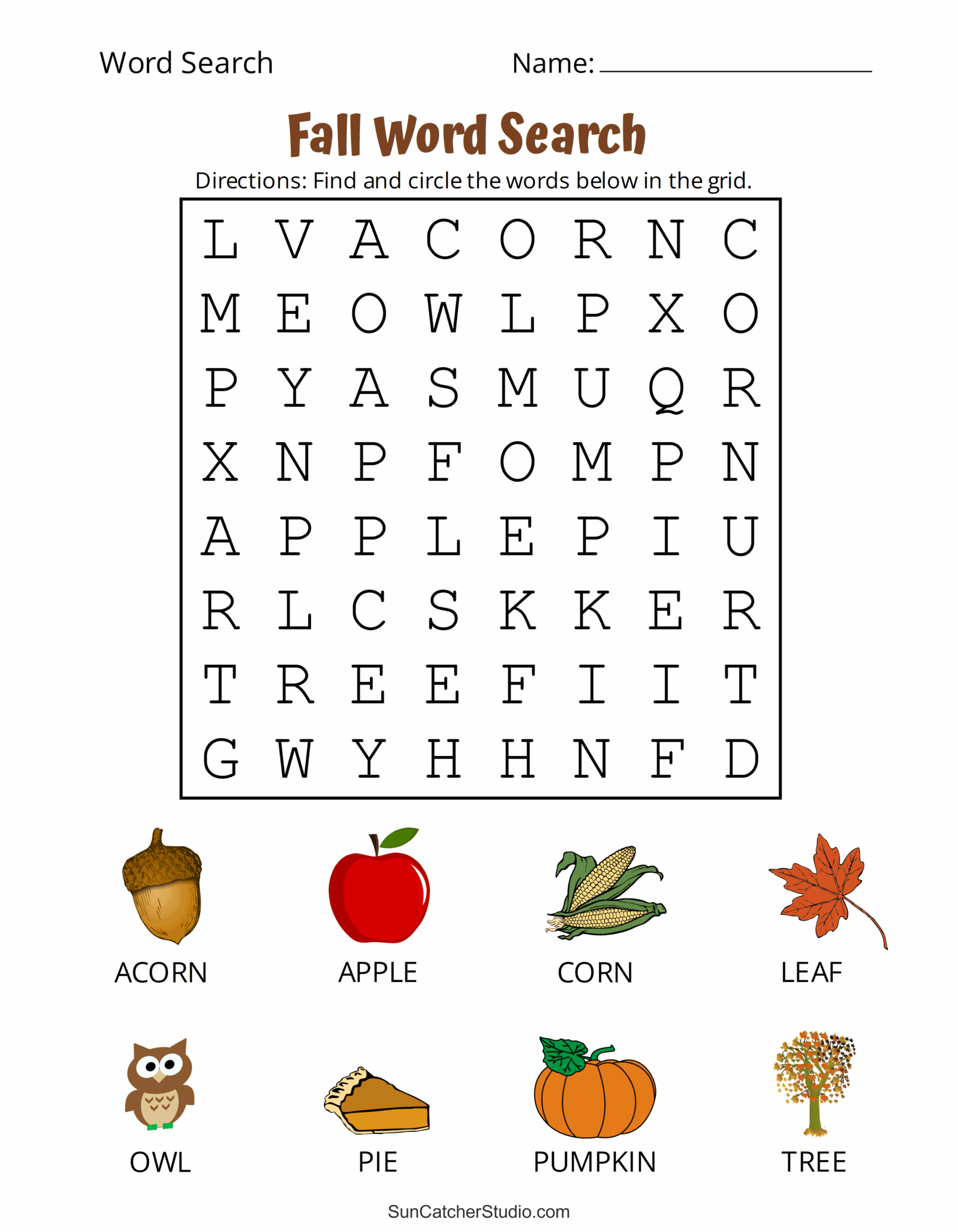 Printable Fall Word Search Puzzles Autumn Word Search Free Printable Fall Word Search Puzzles Autumn Word Search Free