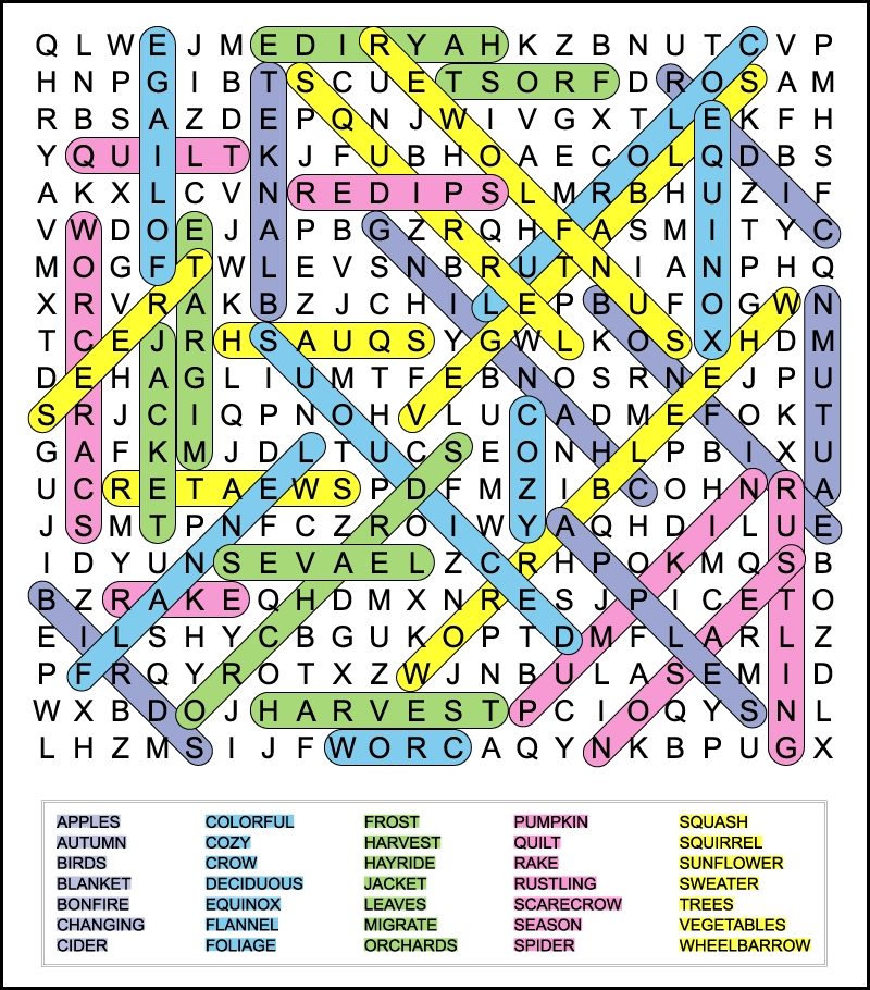 Printable Fall Word Searches For Kids Tree Valley Academy Printable Fall Word Searches For Kids Tree Valley Academy