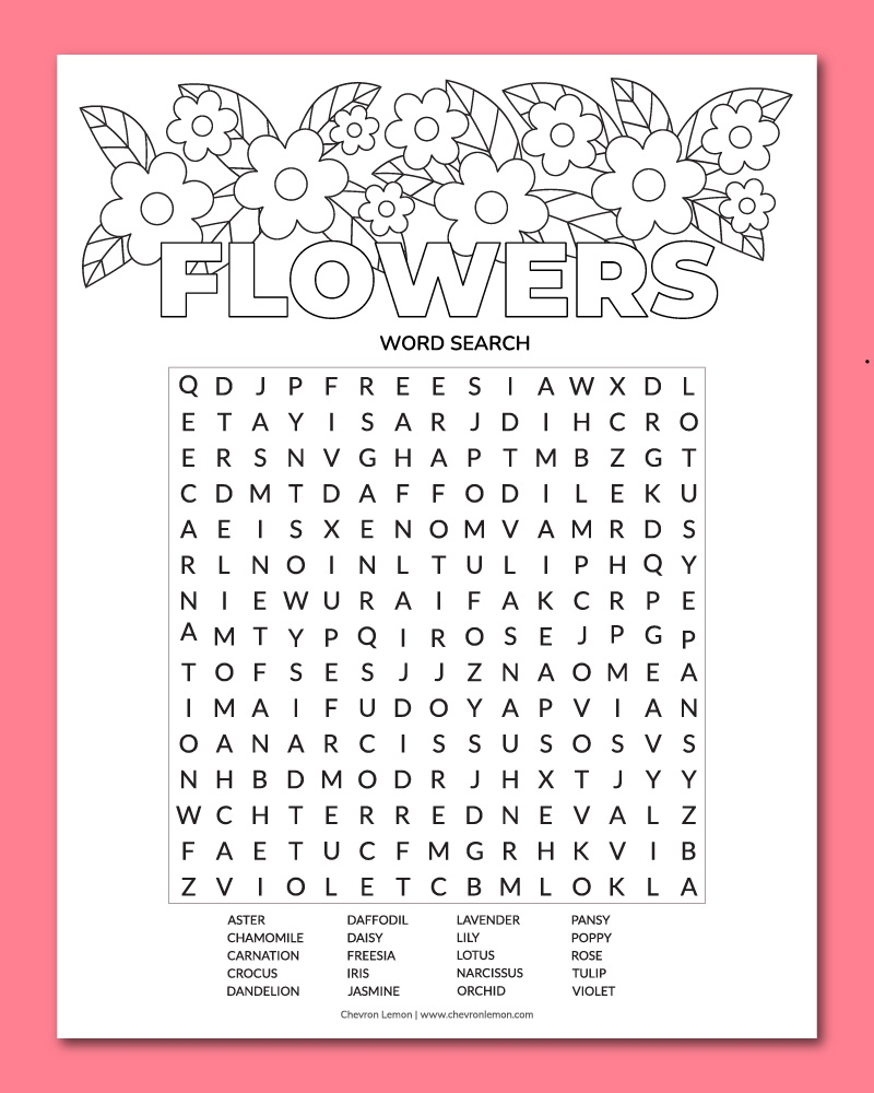 Easy Word Searches Printable Free Easy Word Searches Printable Free