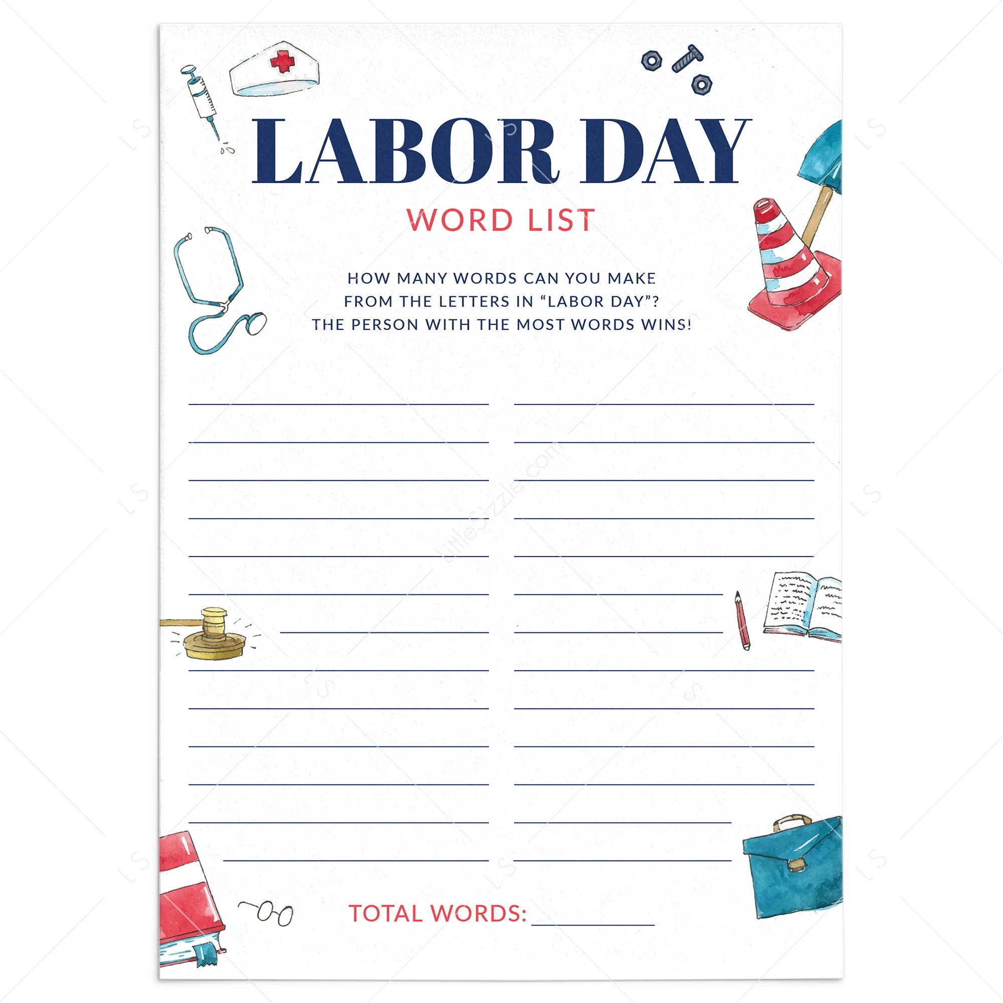 Printable Labor Day Worksheet Download Labor Day Games Activities LittleSizzle Printable Labor Day Worksheet Download Labor Day Games Activities LittleSizzle