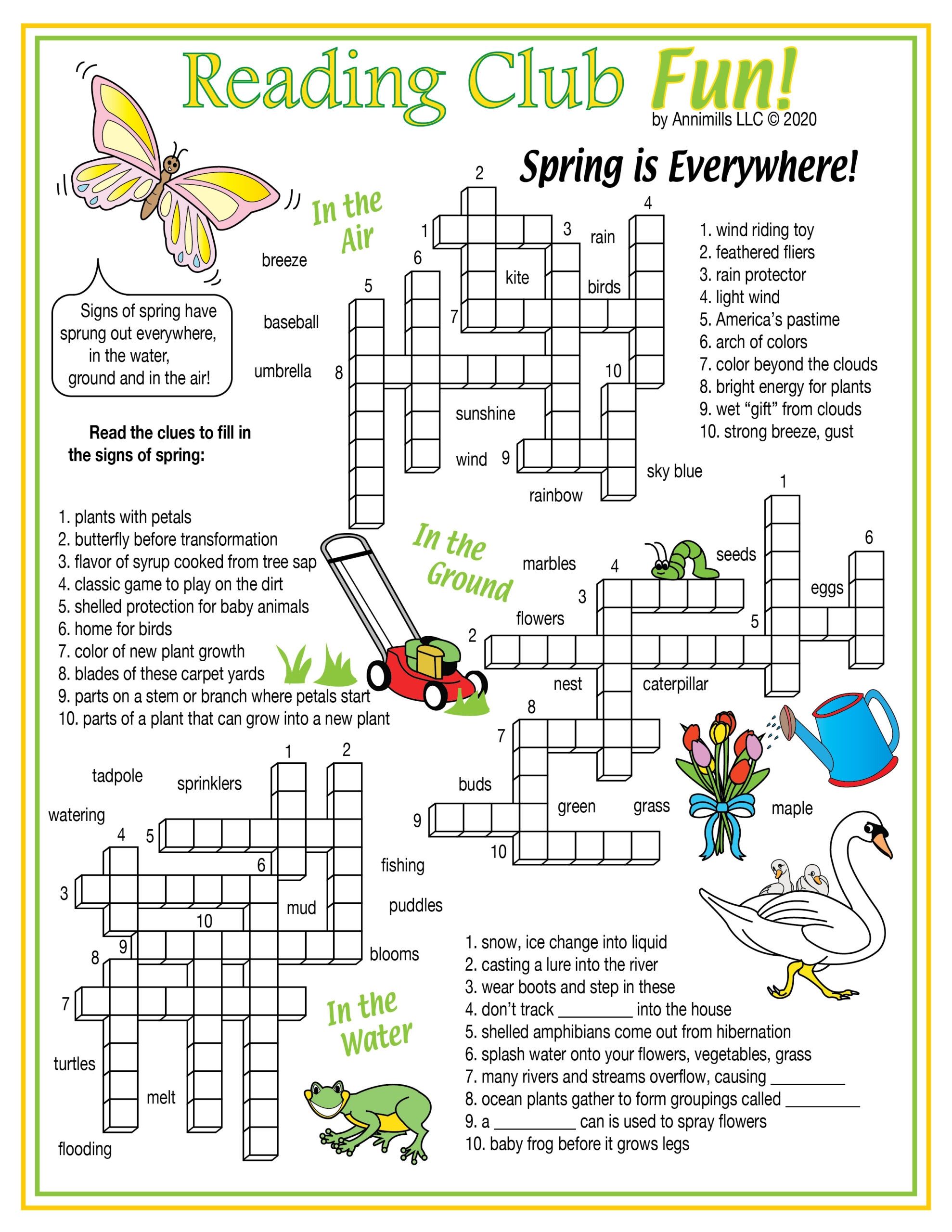 April Crossword Puzzles Printable April Crossword Puzzles Printable