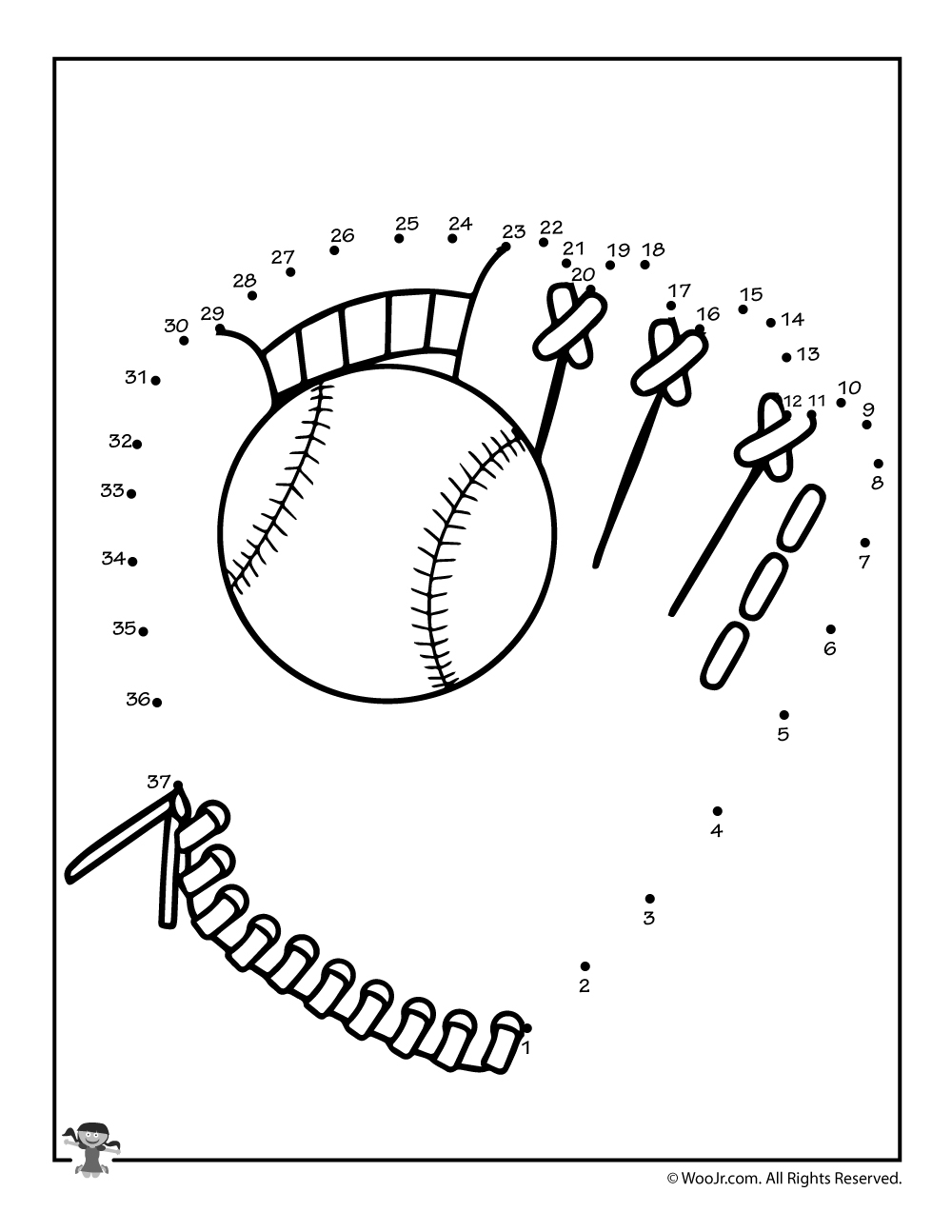 Sports Connect The Dots Printables Woo Jr Kids Activities Children s Publishing