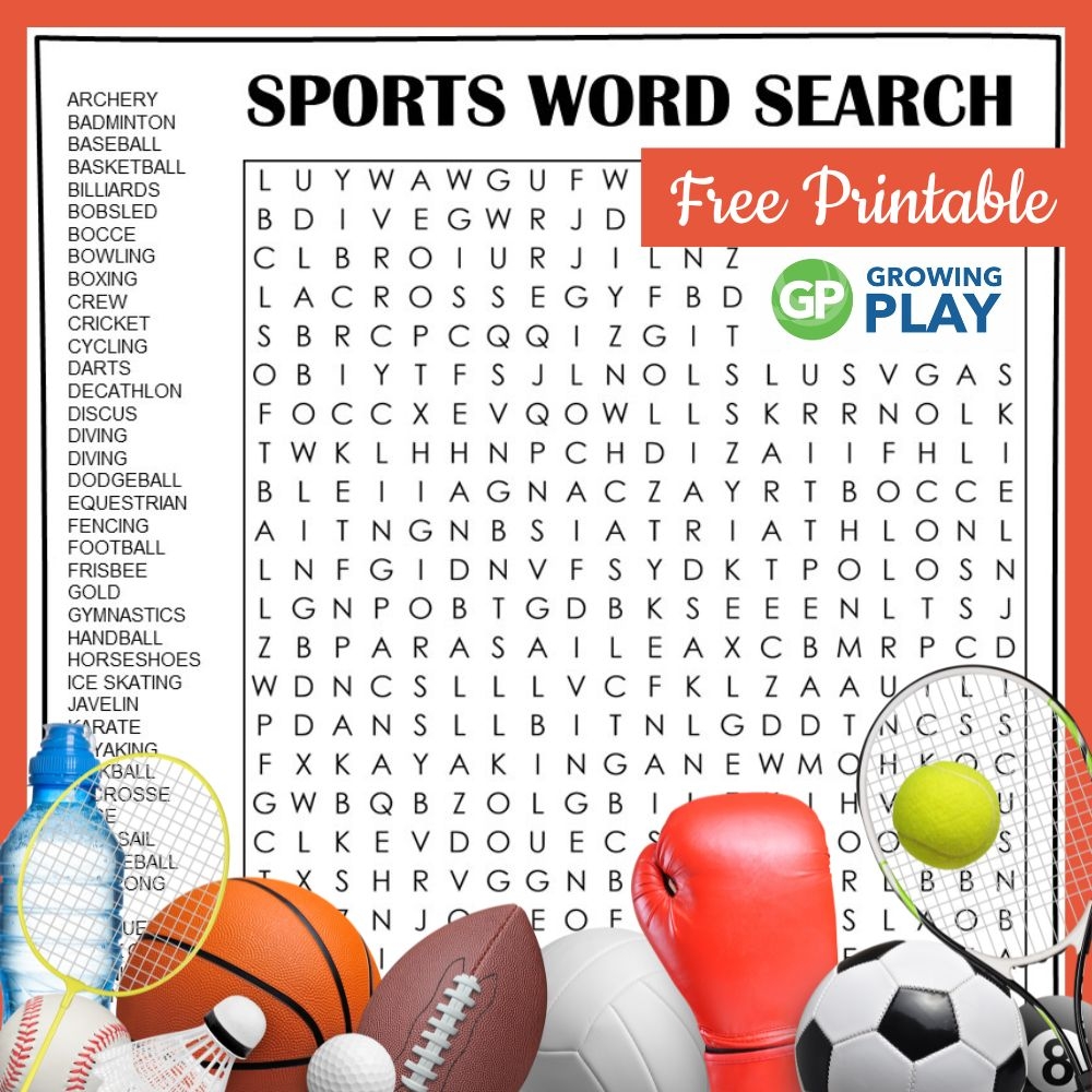 Kids Word Search Printable Free Sports Kids Word Search Printable Free Sports