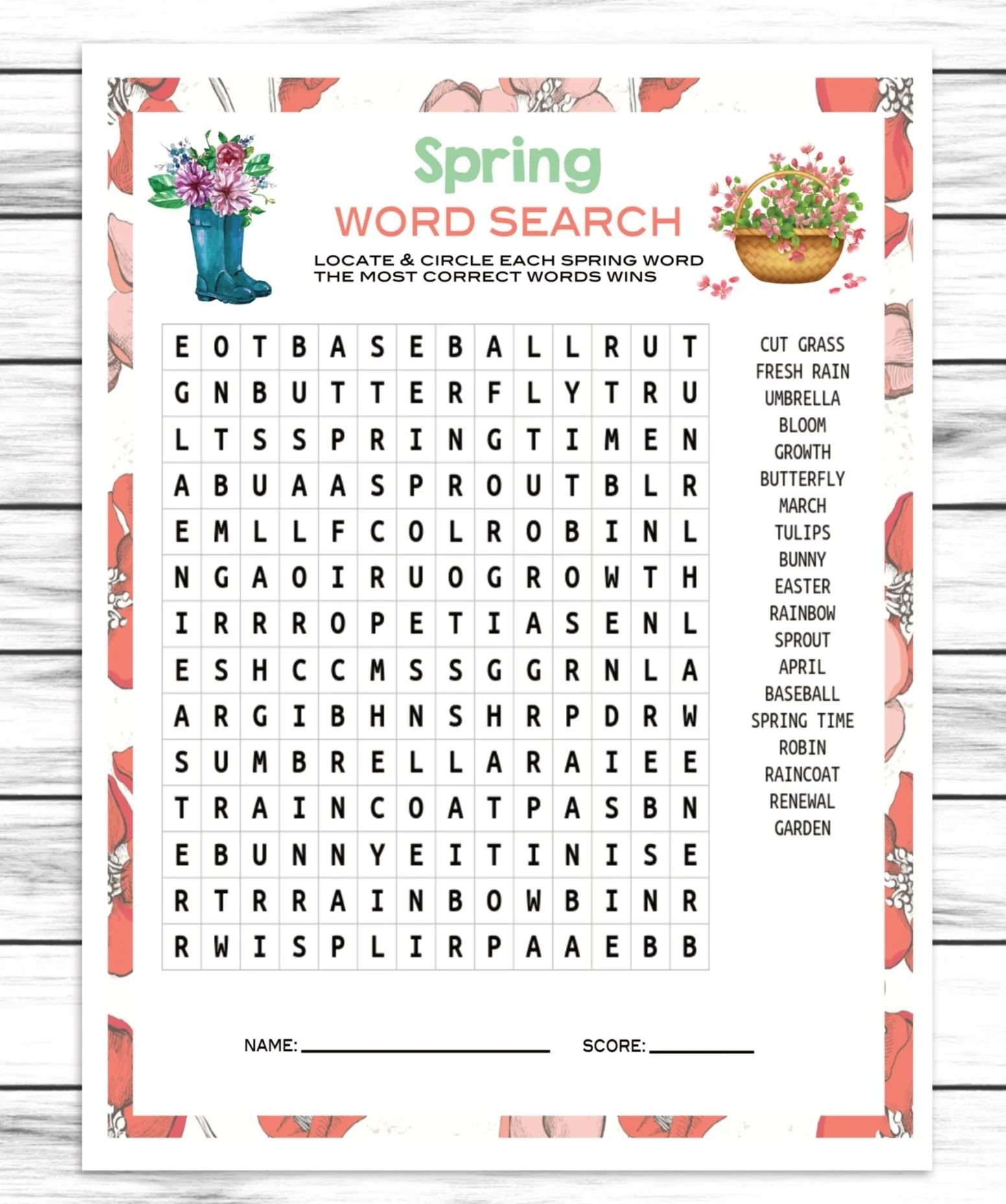 Spring Party Word Search Find Puzzle Kids Or Adults Spring Printable Enjoymyprintables Spring Party Word Search Find Puzzle Kids Or Adults Spring Printable Enjoymyprintables