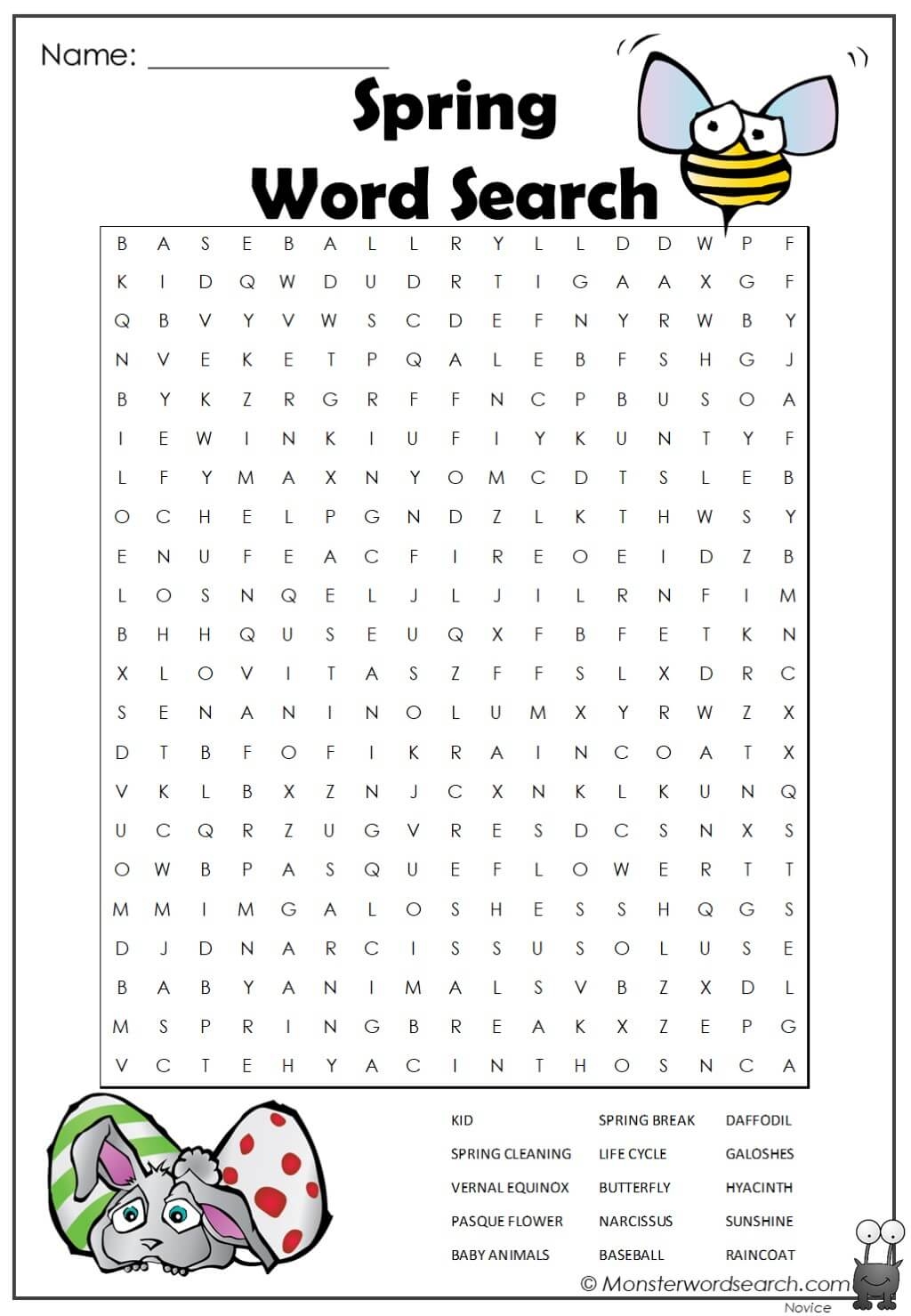 Spring Word Search Free Printables Spring Word Search Free Printables