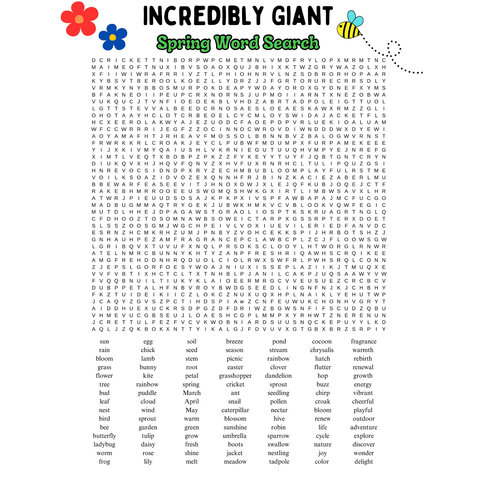 Printable Word Searches For Kids 100 Words Printable Word Searches For Kids 100 Words