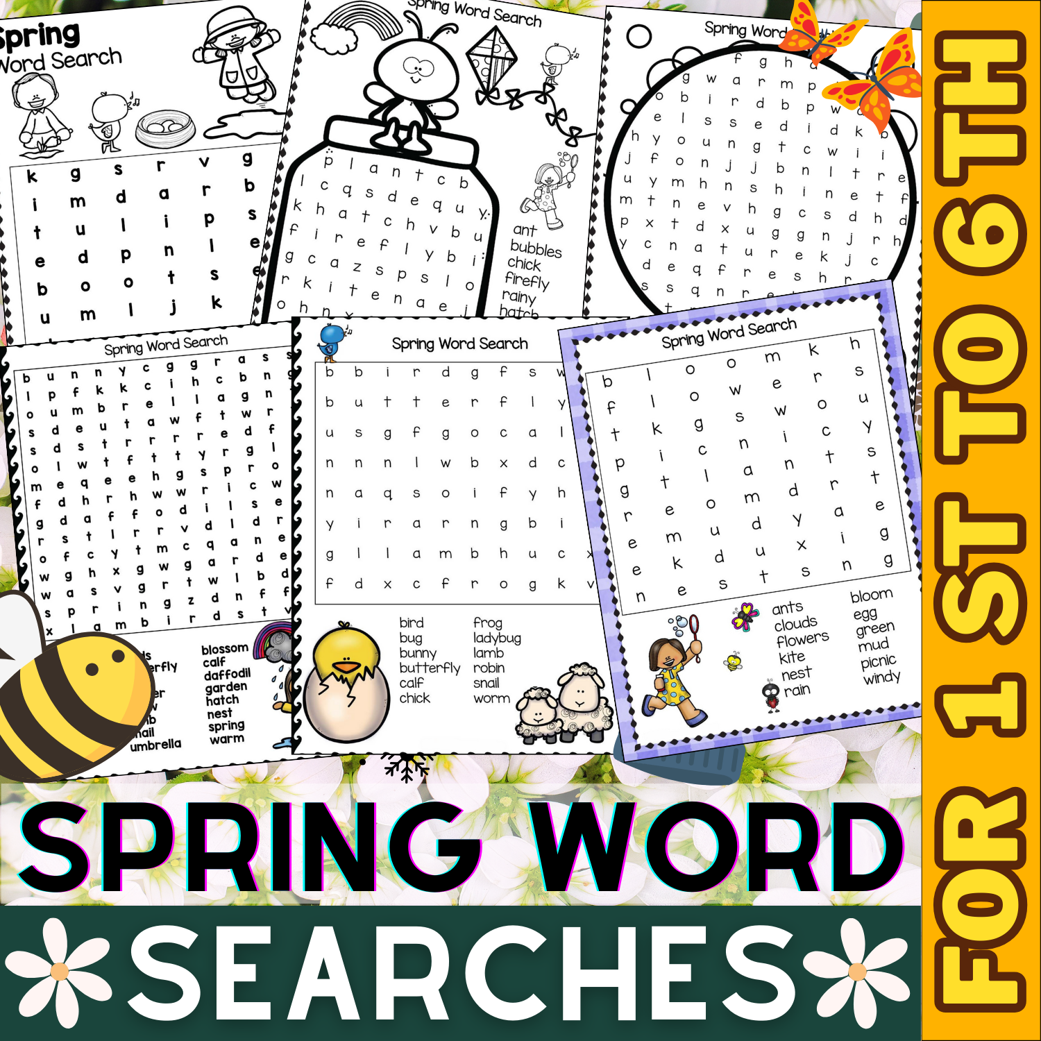 Free Printable Spring Word Searches For Kids Free Printable Spring Word Searches For Kids