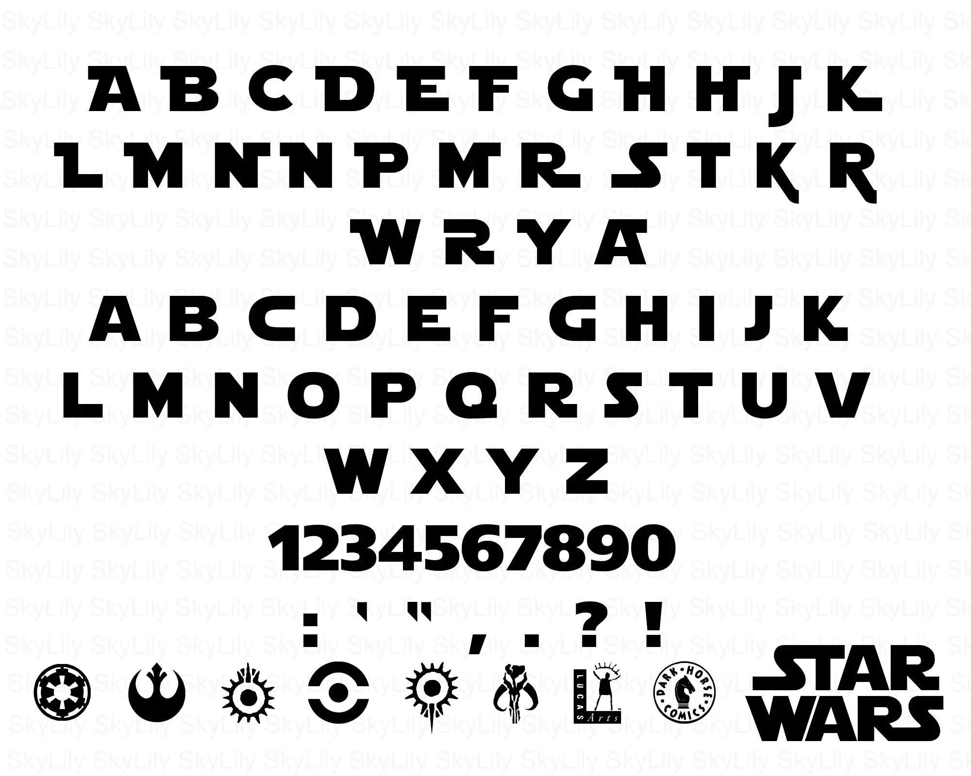 Star Wars Letters Printable Star Wars Letters Printable